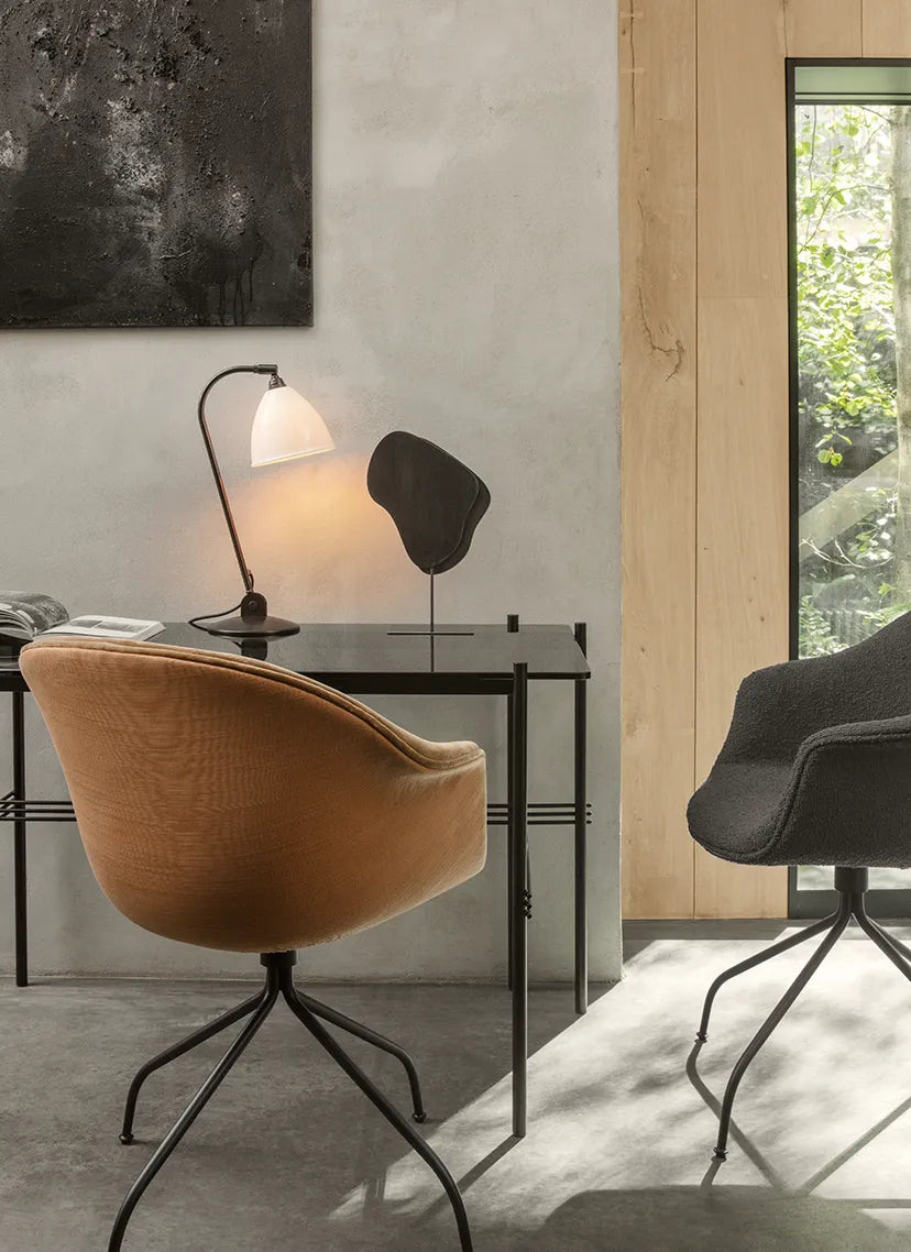 BESTLITE BL2 Table Lamp Brass with Cream Shade