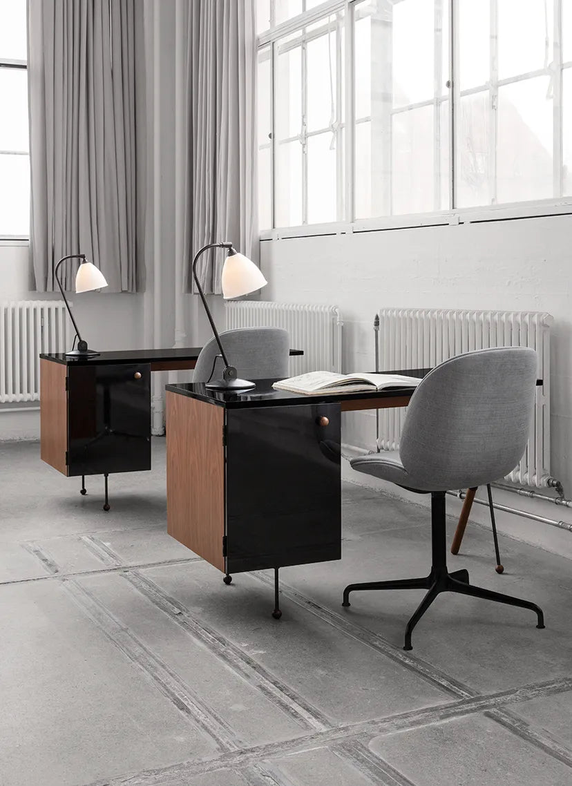 BESTLITE BL2 Table Lamp Brass with Cream Shade