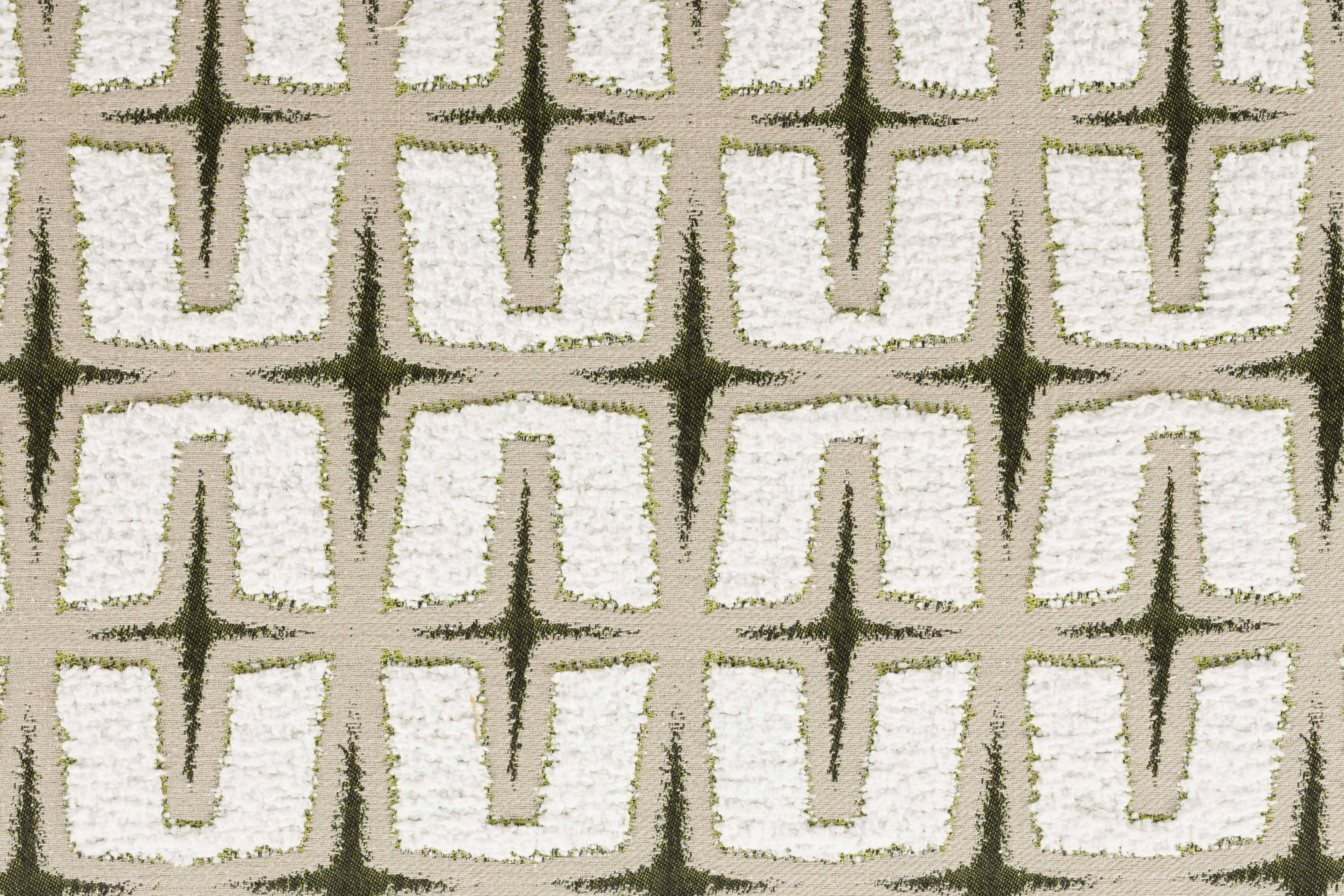 Beiger RITZ Sessel mit geometrischem Muster