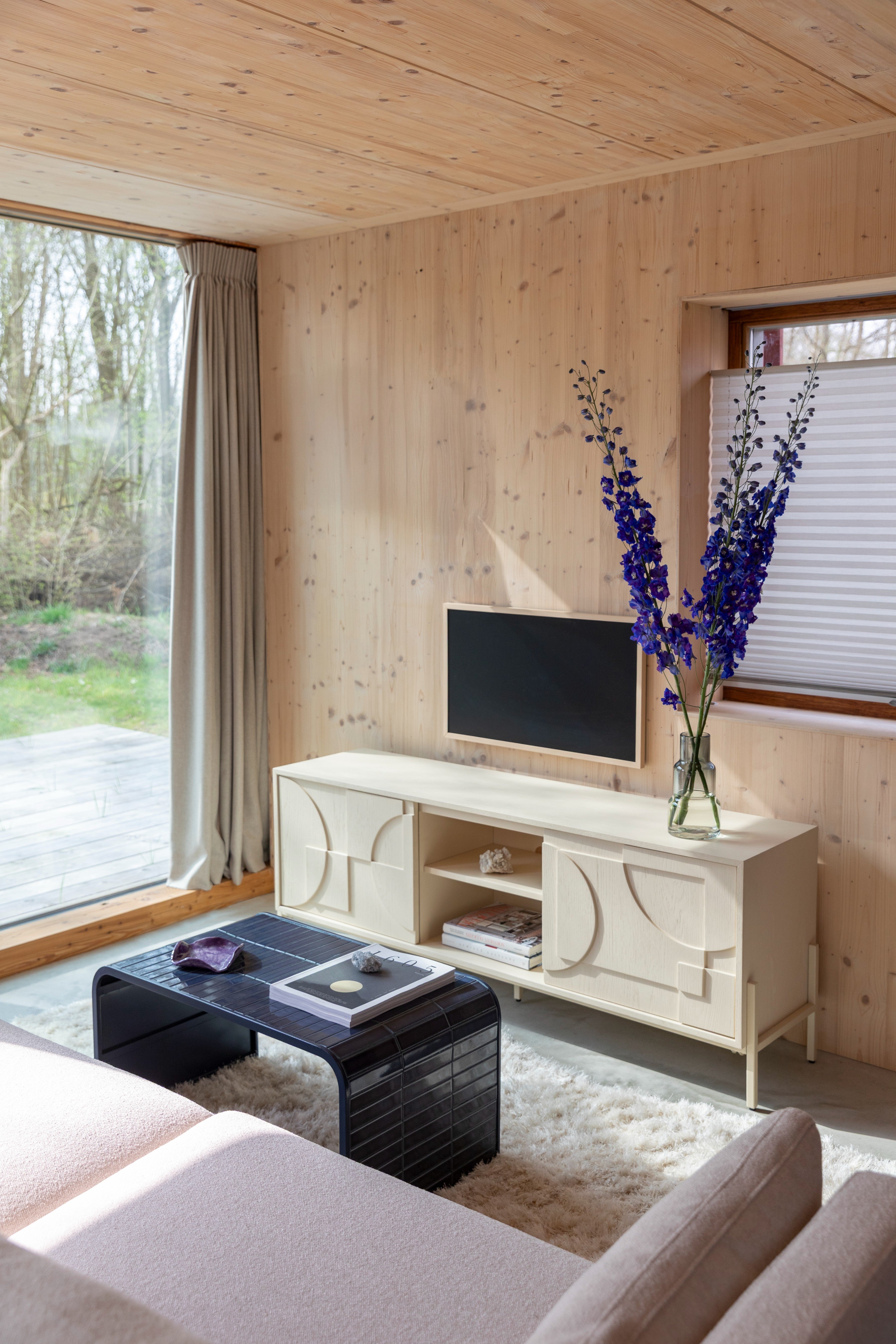 FACES TV Cabinet light beige wood