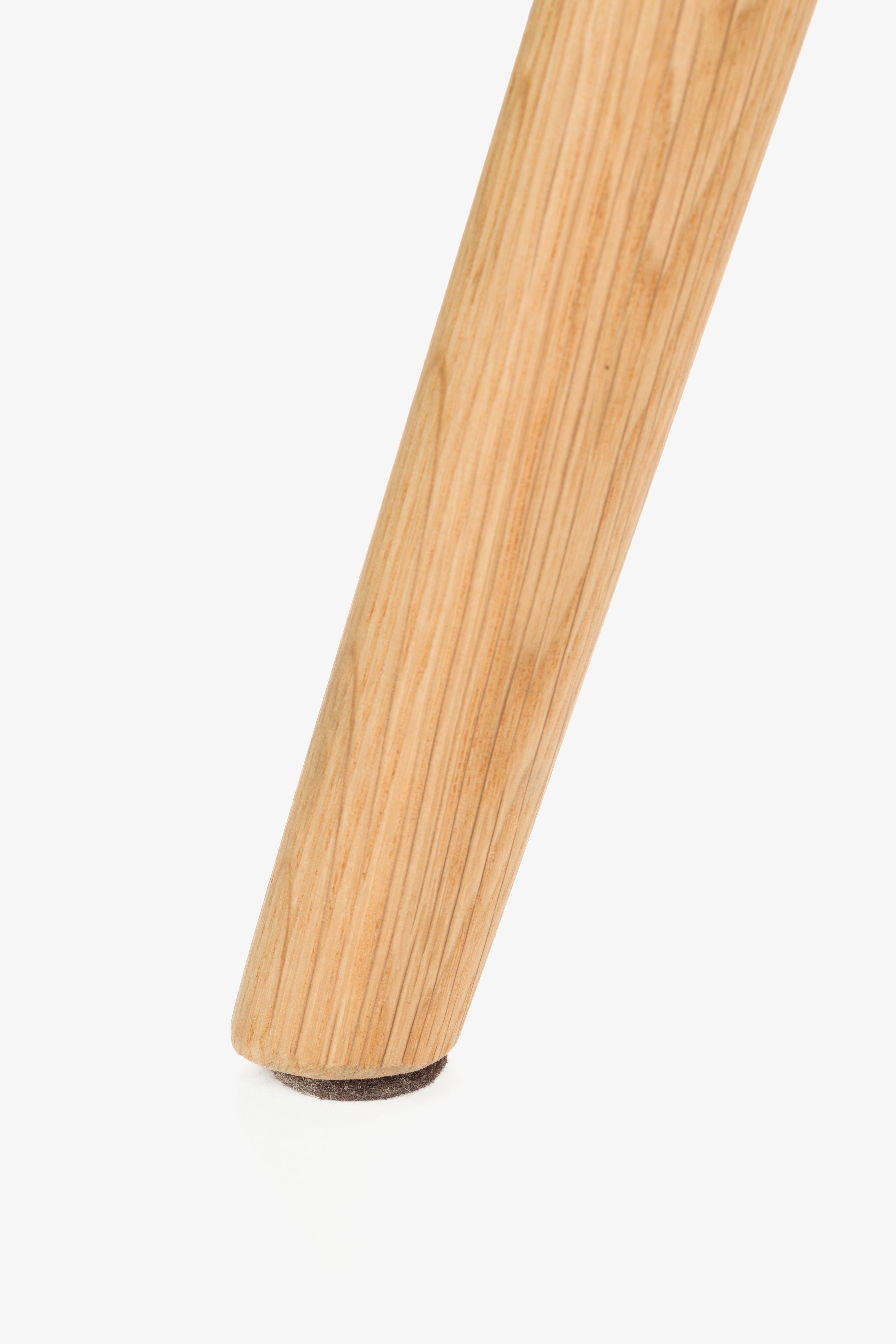 Stoel LESTER beige met houten basis