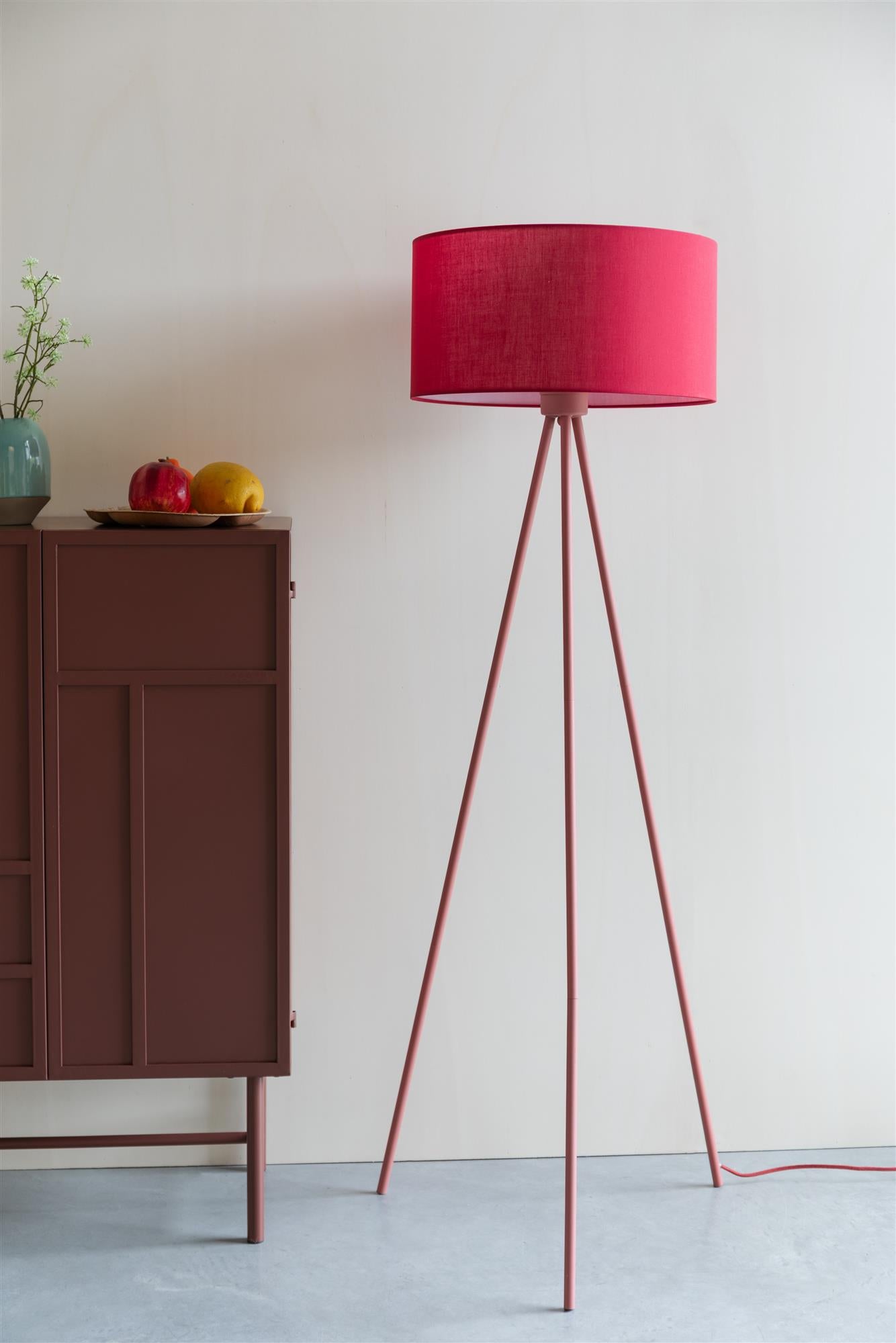 SUSIE ruby tripod floor lamp