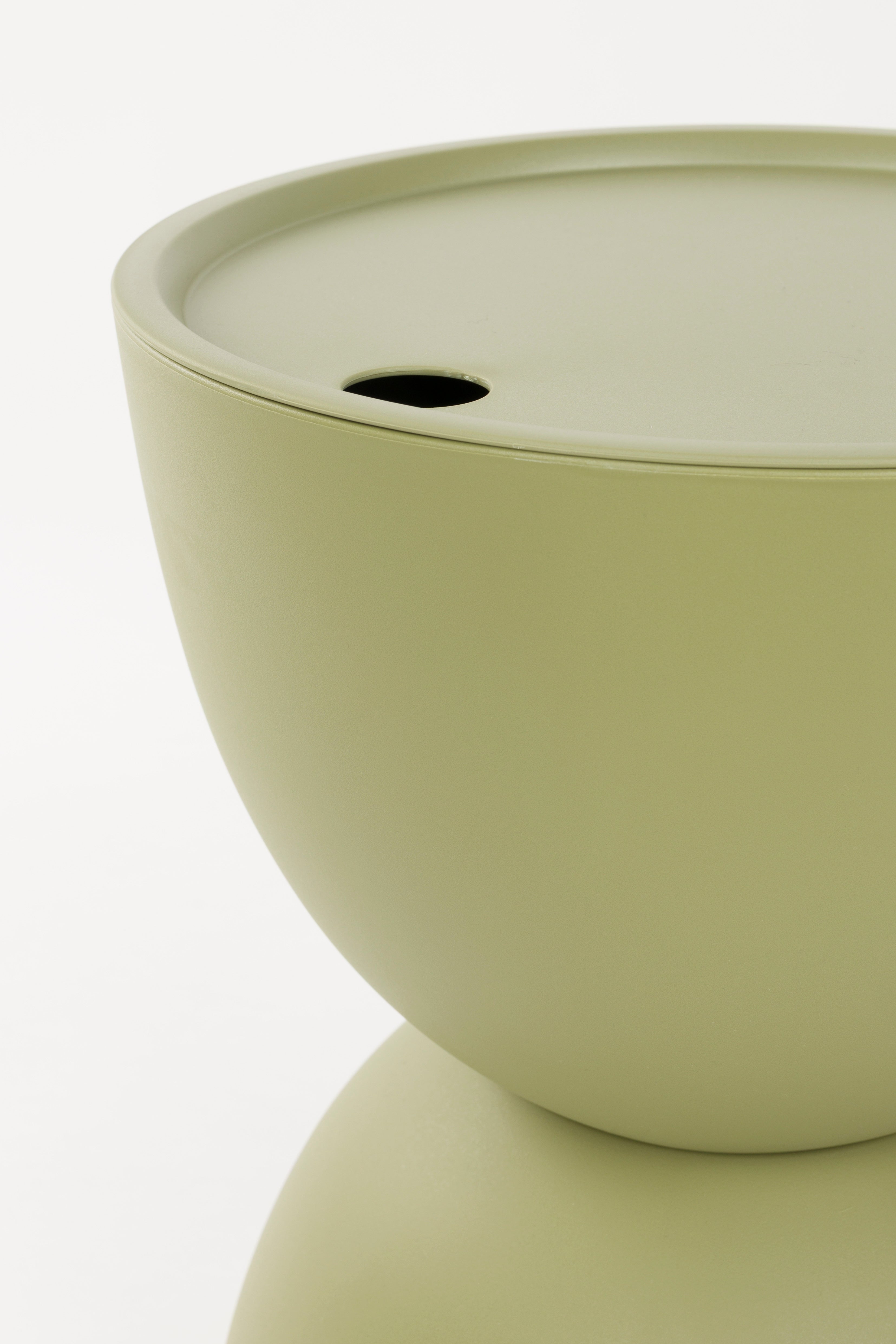 Gartenkaffee-Tisch mit Stauraum MARA grün