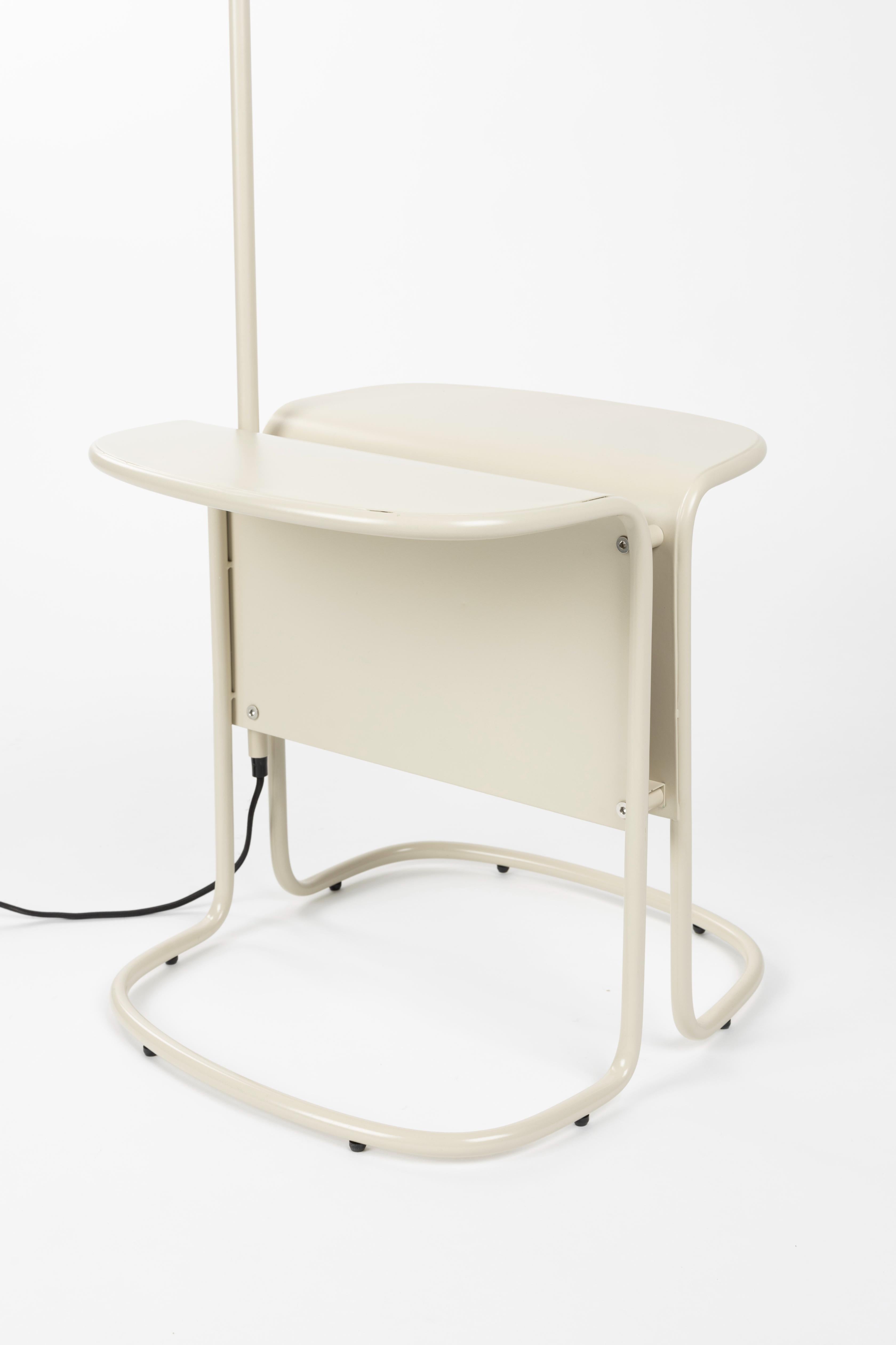 Vloerlamp met tafeltje LUSTOR beige