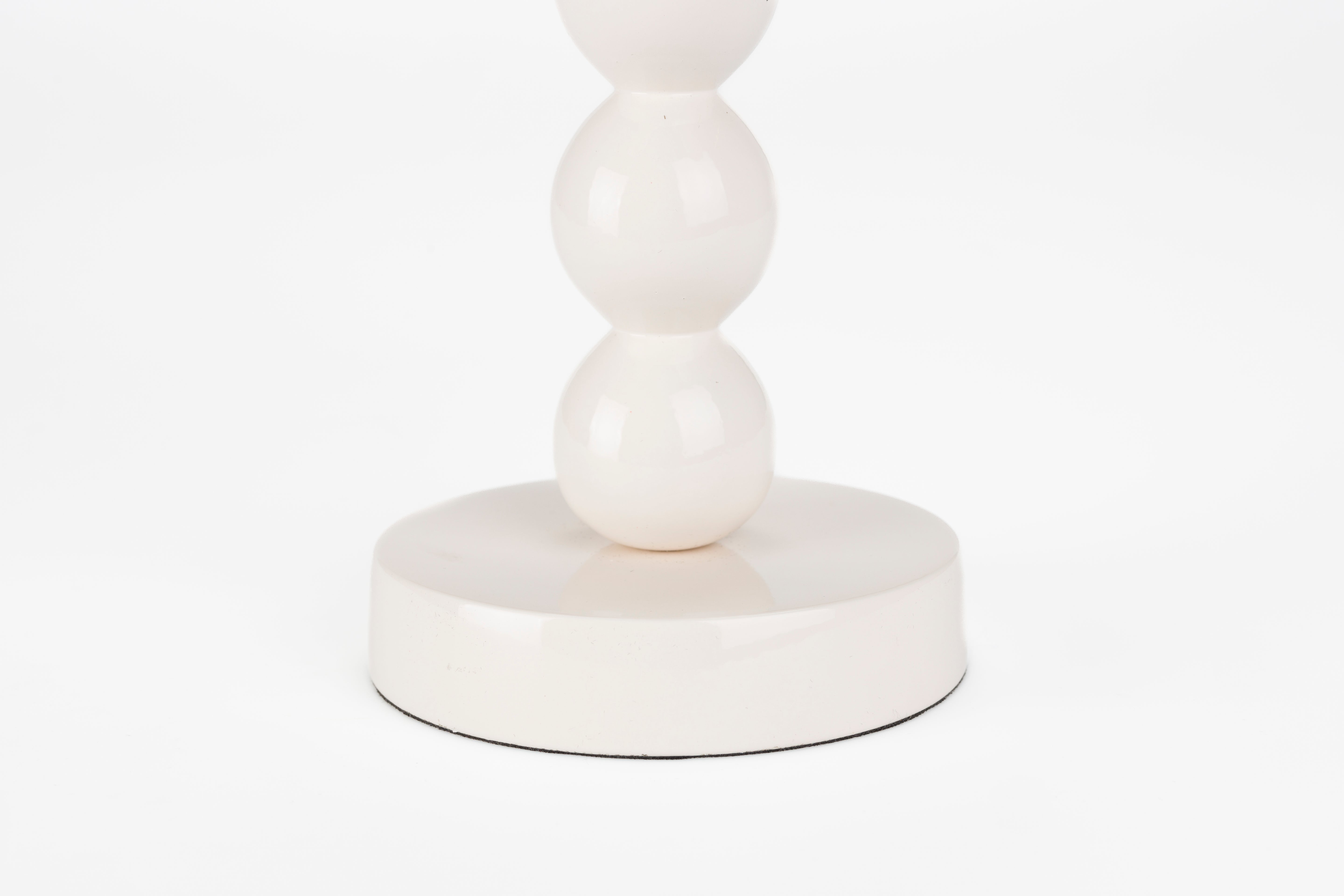 BUBBLES FOUR beige candle holder