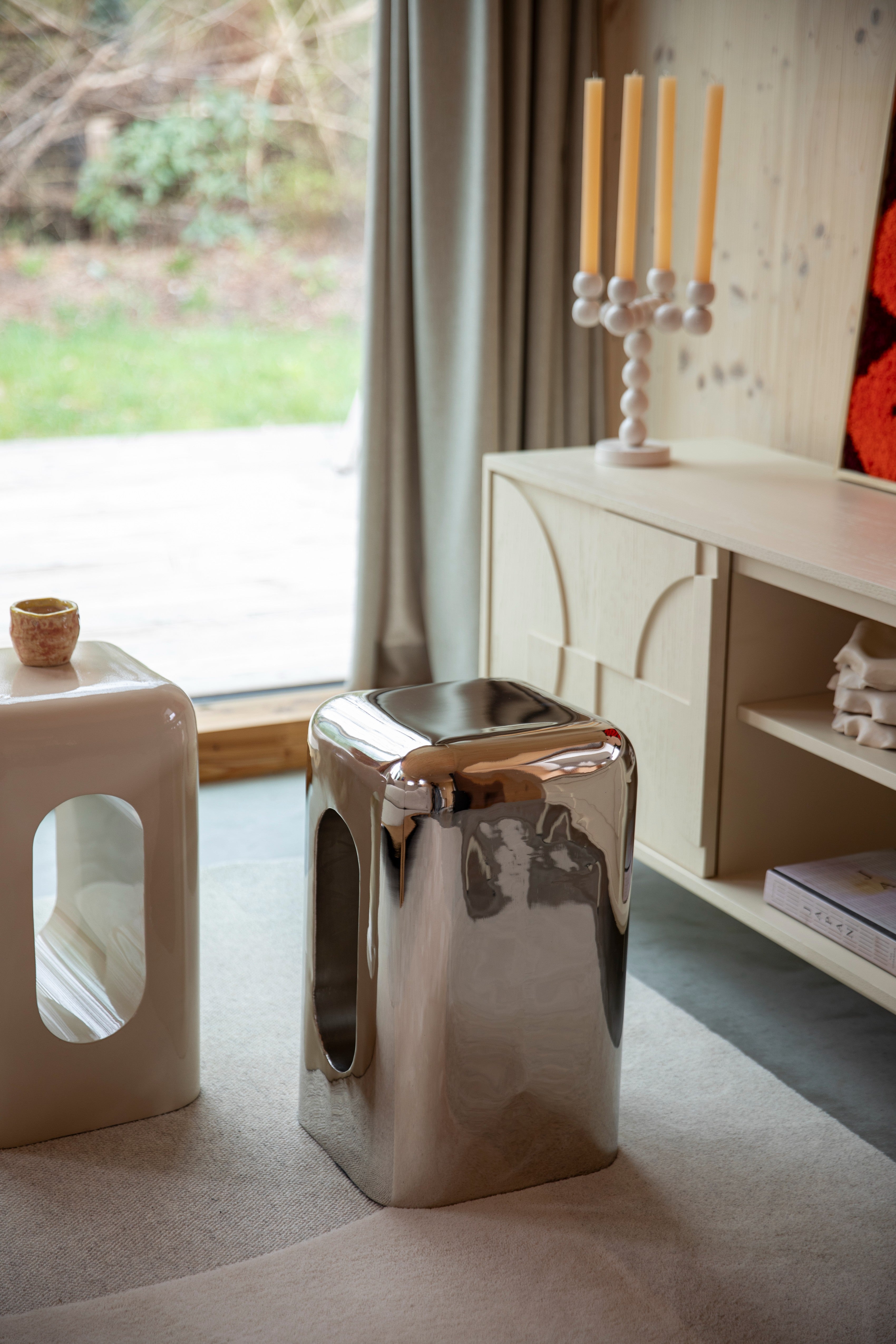 Zijtafel CREEK zilver