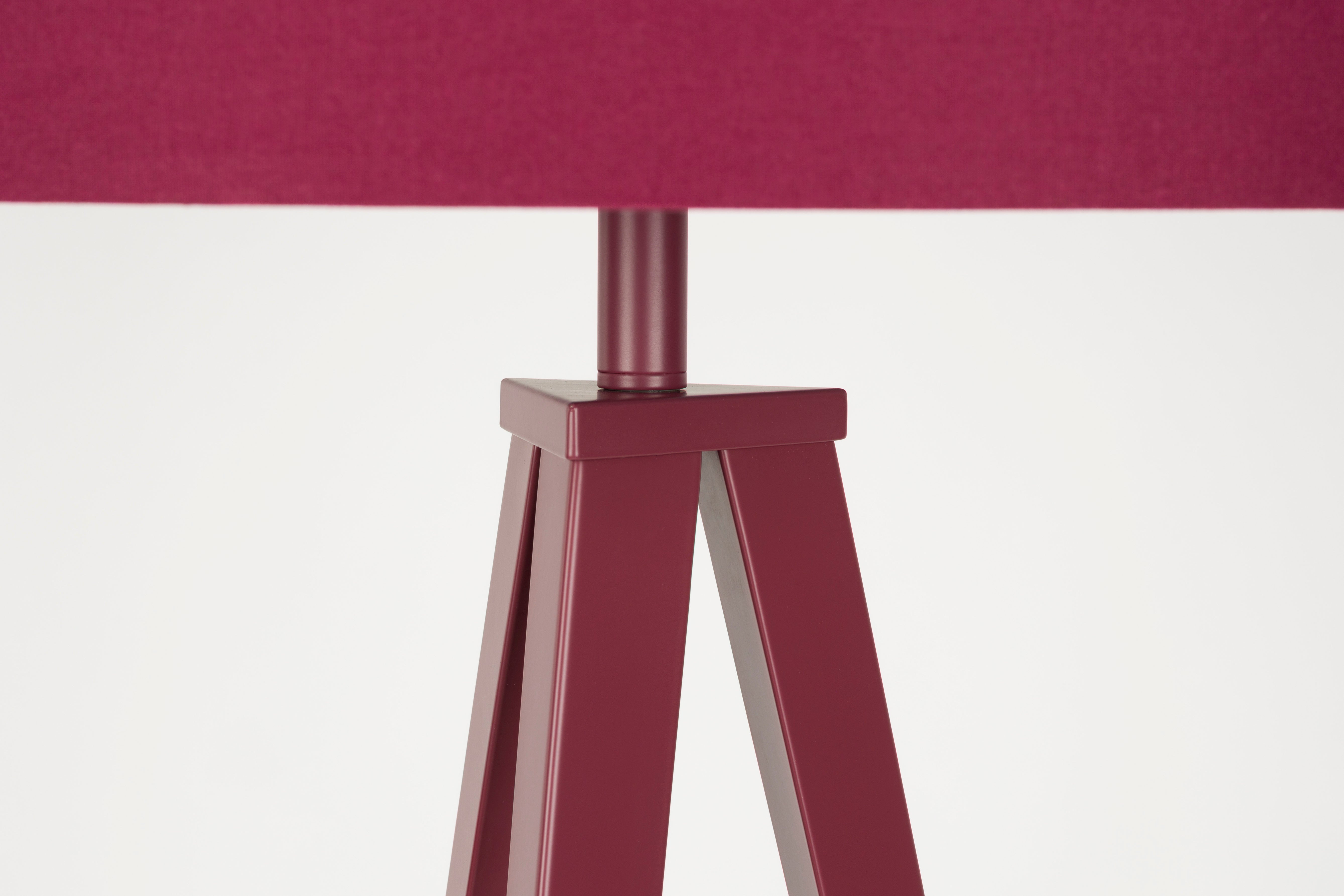 Vloerlamp TRIPOD rood drievoudig statief