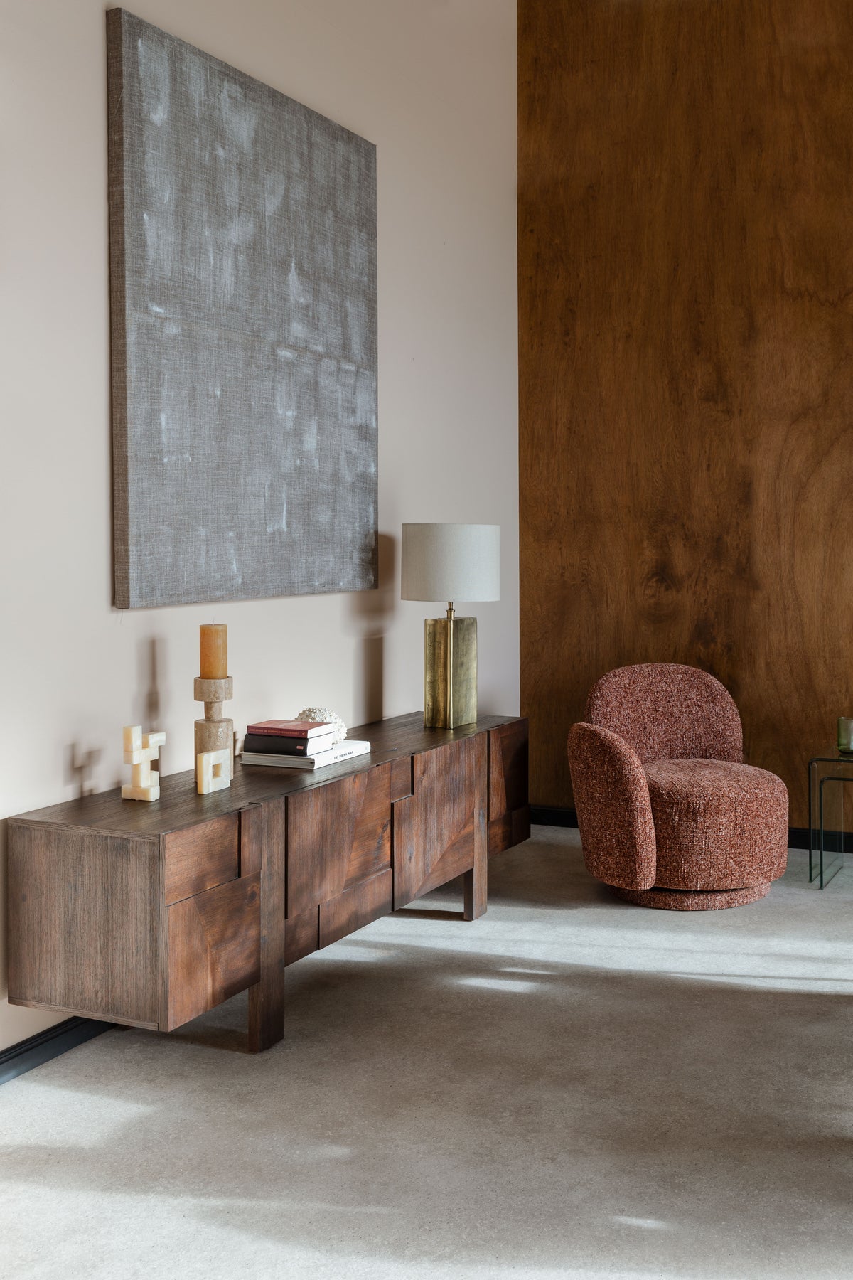 Dressoir BRUNEAU donkerbruin acaciahout