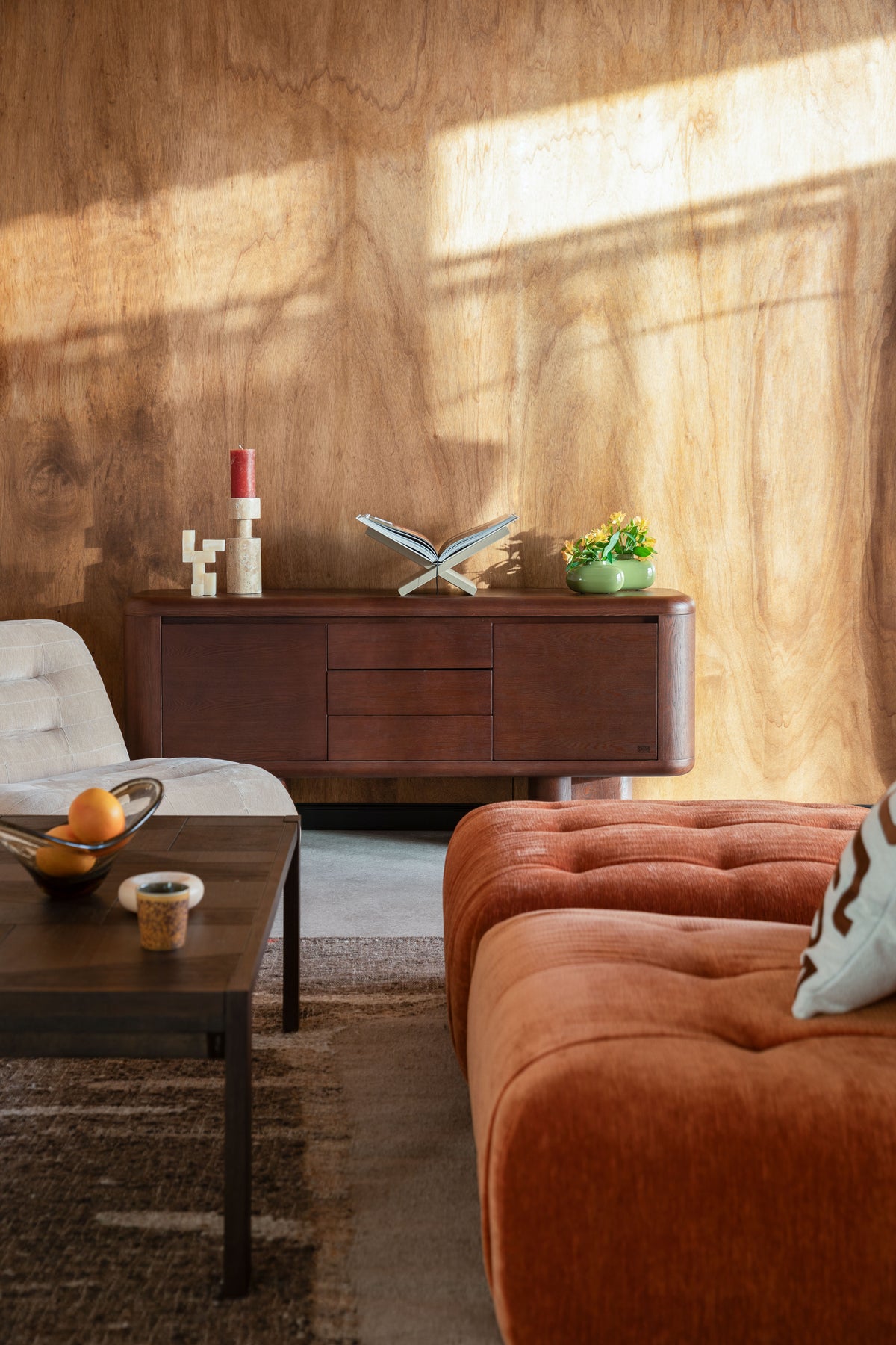 Dressoir HERMAN donkerbruin esdoornfineer