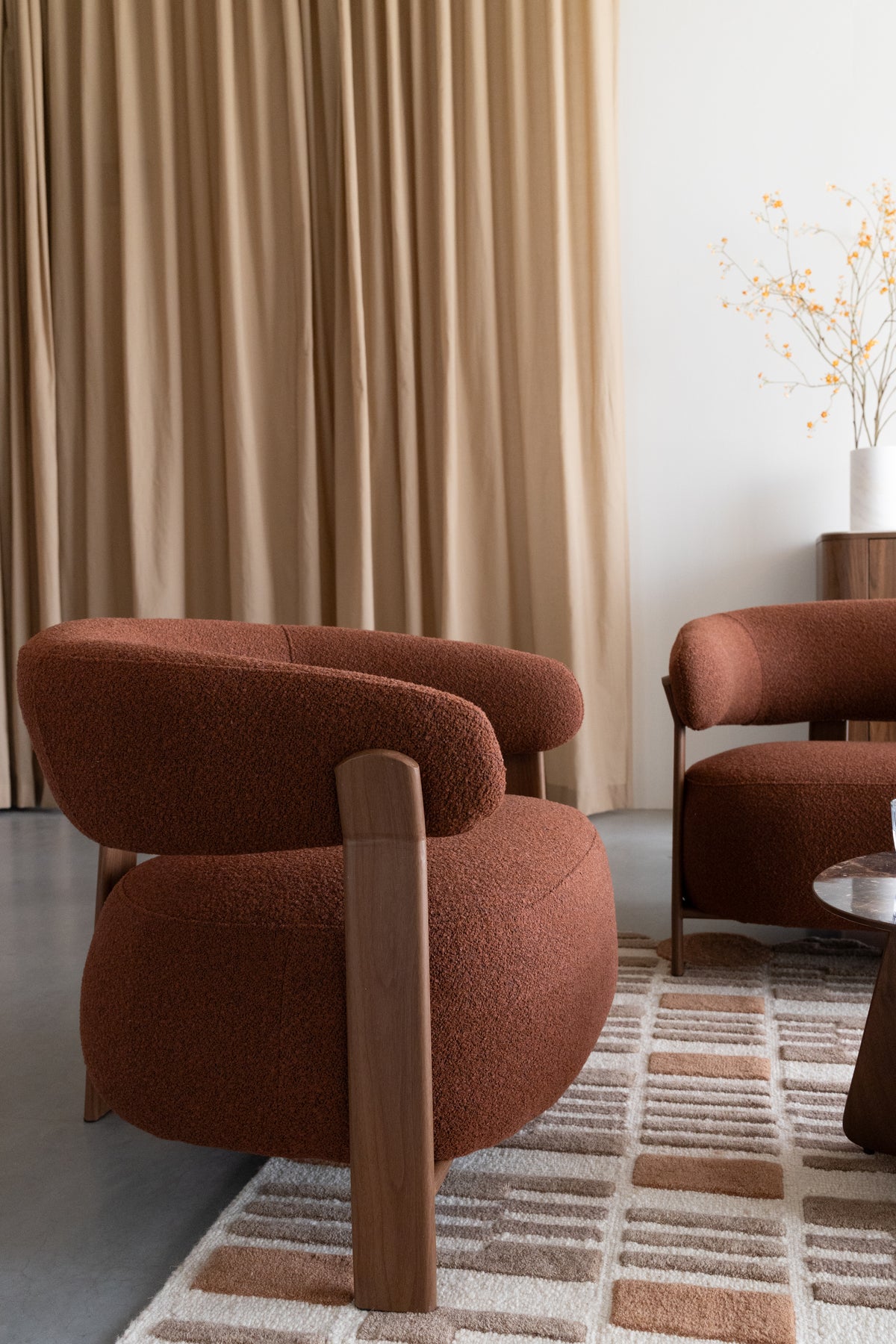 Fauteuil Robyn bruin
