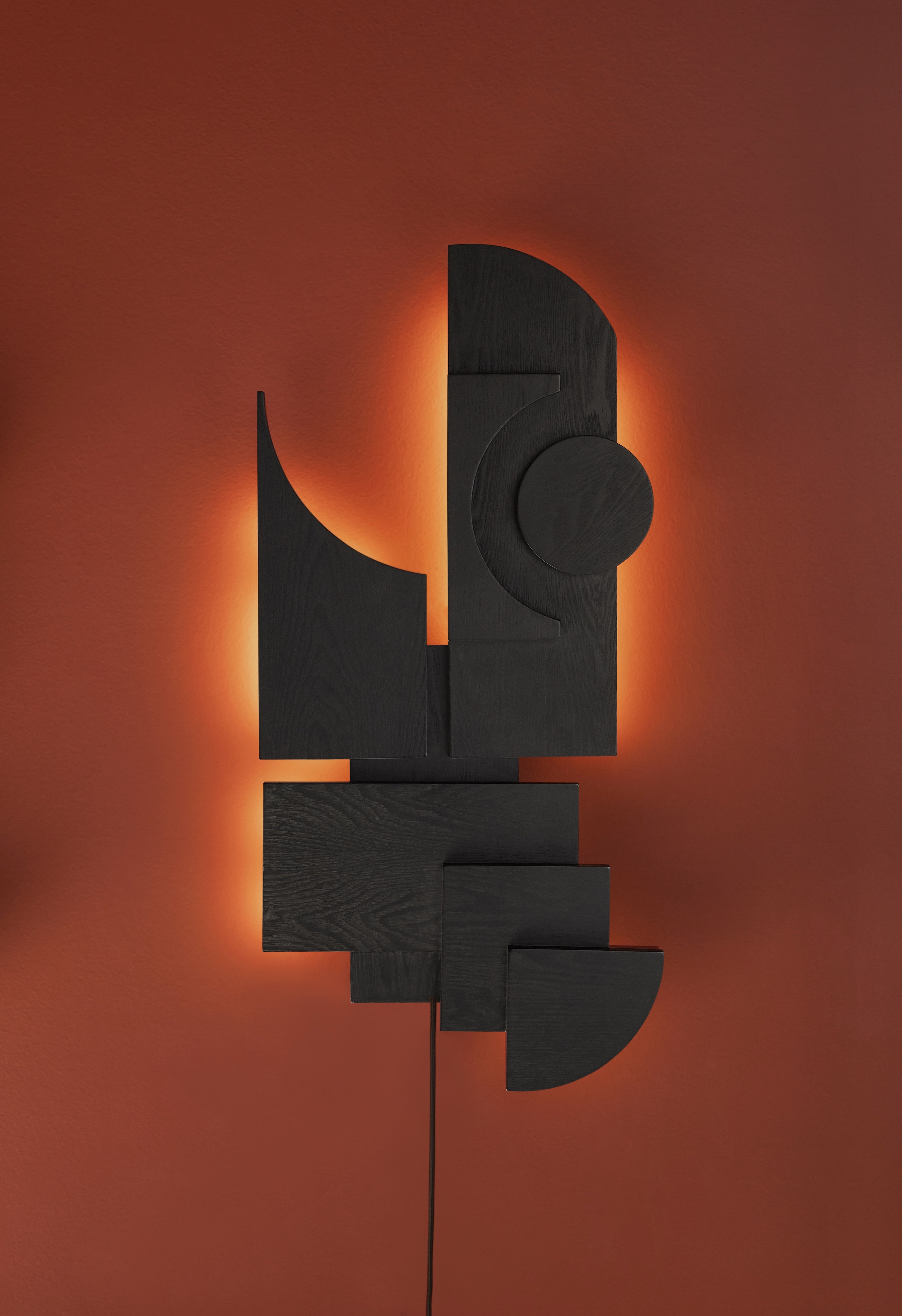 Wandleuchte TOTEM DECO schwarz