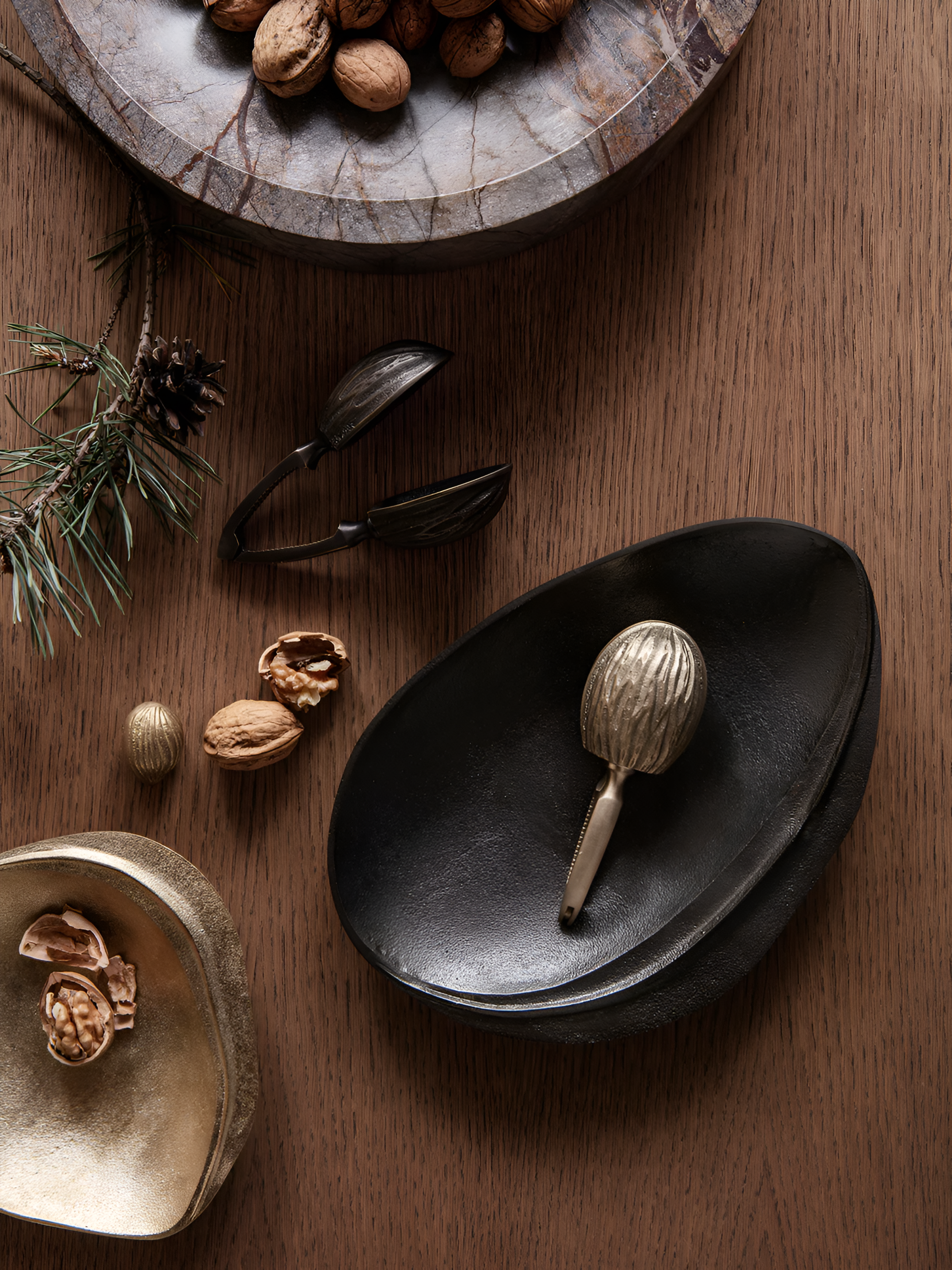 Forest Nut Cracker Brass