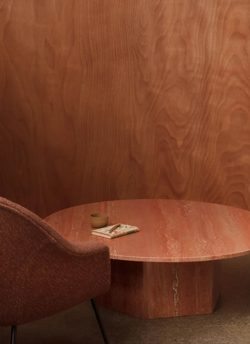EPIC rode travertijn salontafel