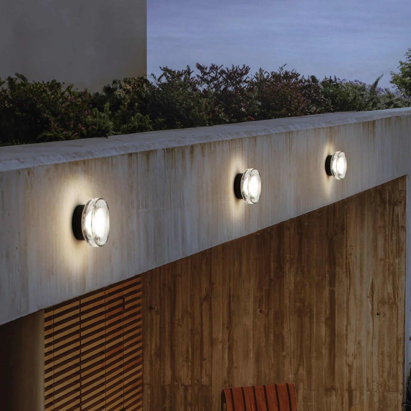 Outdoor lamp ROC black with glass