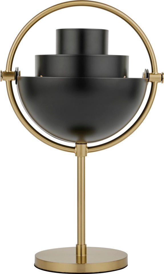 MULTI-LITE portable lamp black with brass base