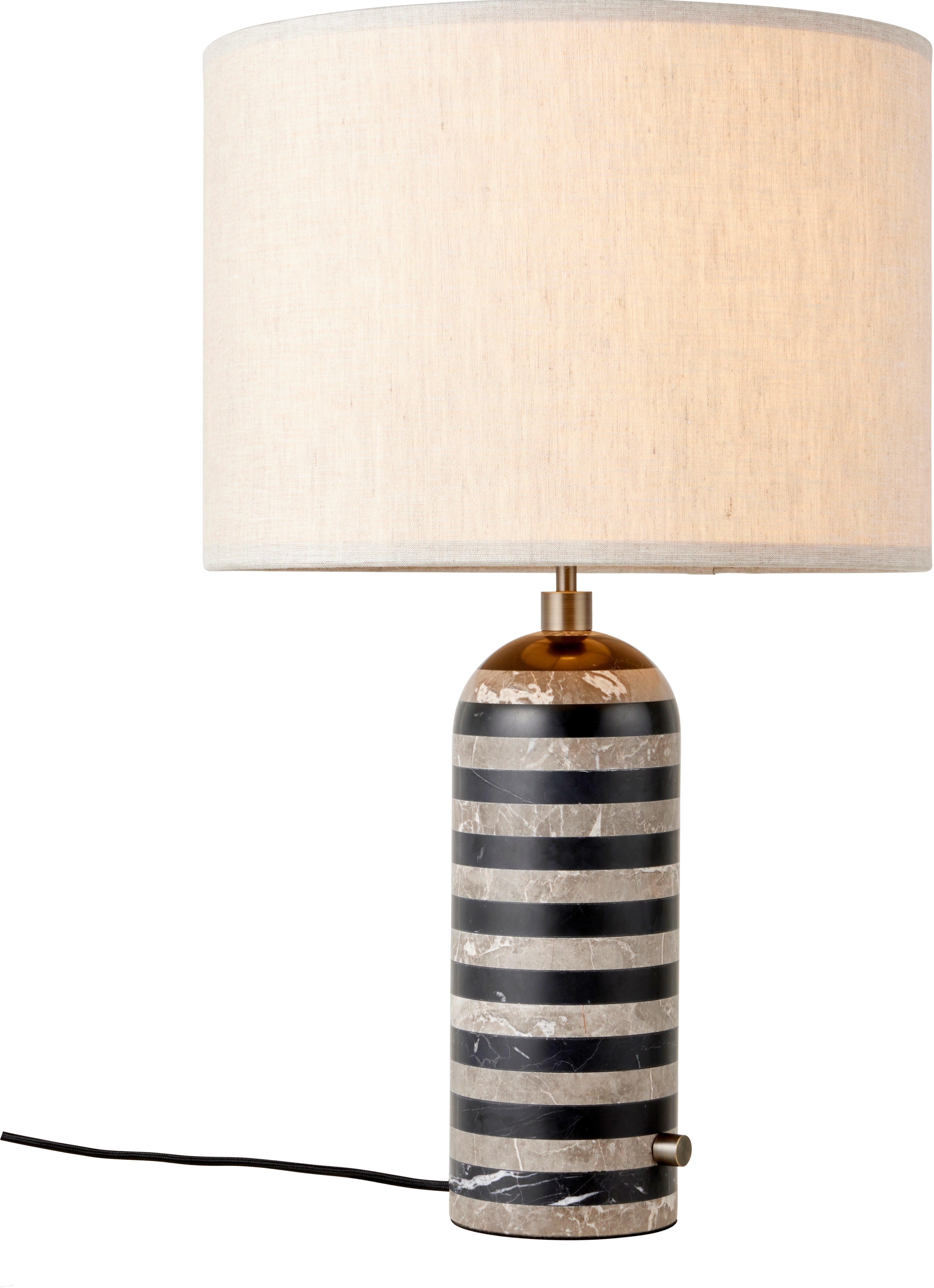 Tischlampe GRAVITY schwarz mit Marmor