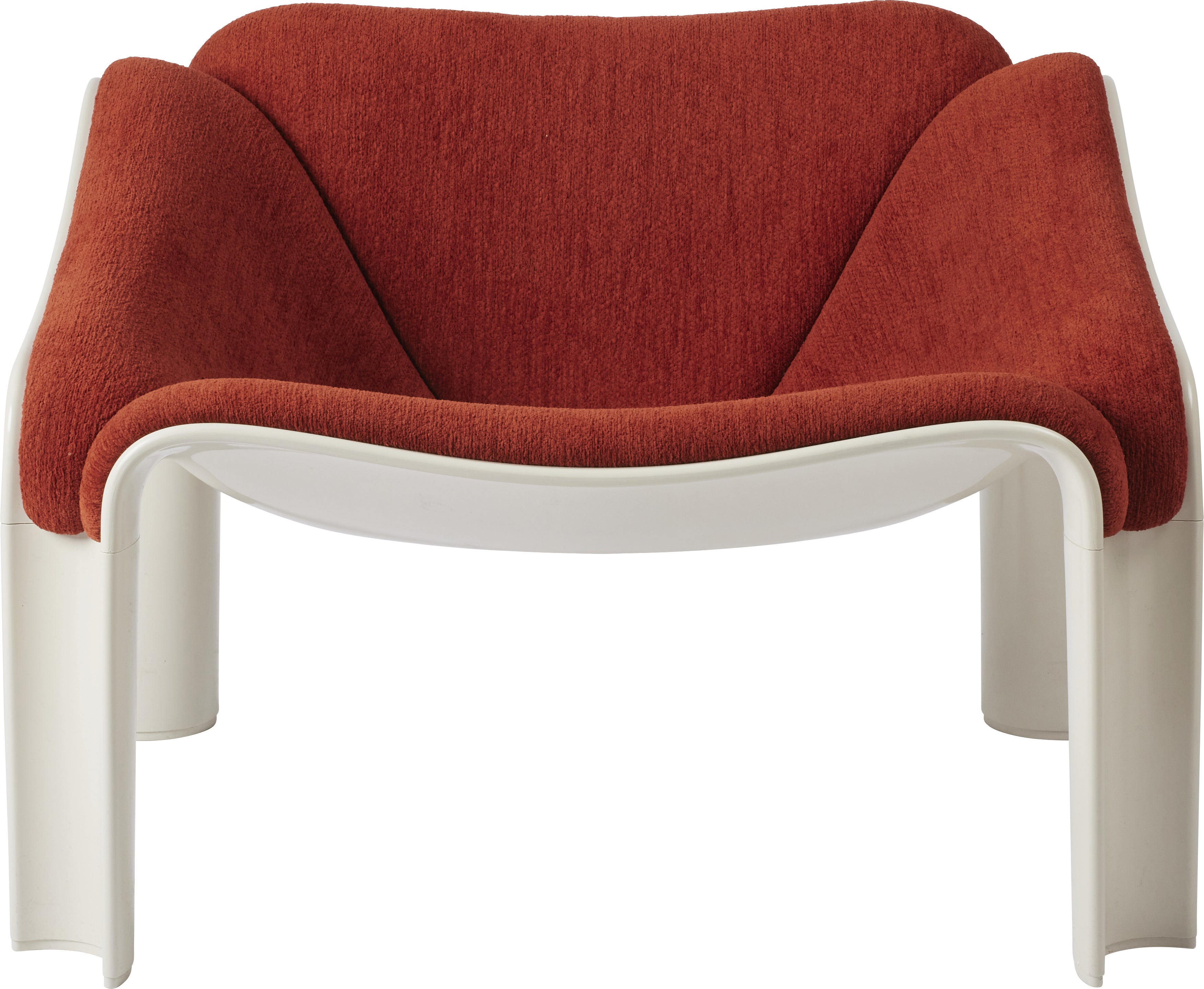 Fauteuil F300 rood met witte basis