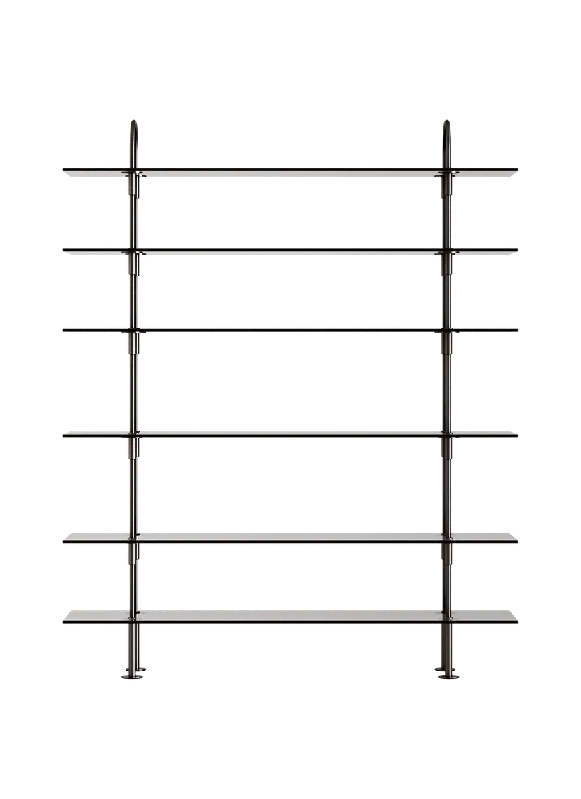 KAST KEEN met rookglas en zwarte messing frame