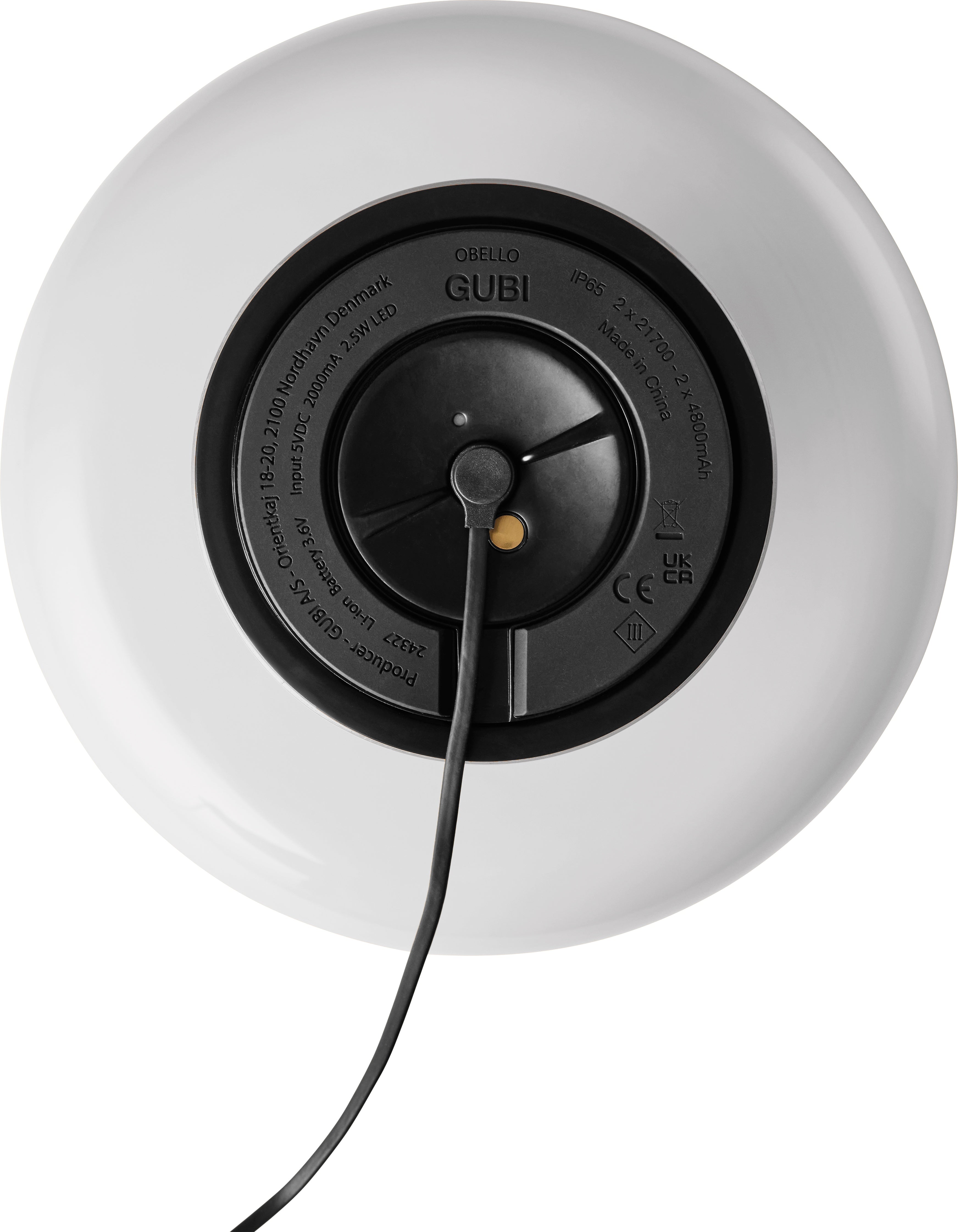 Draagbare lamp OBELLO parelwit