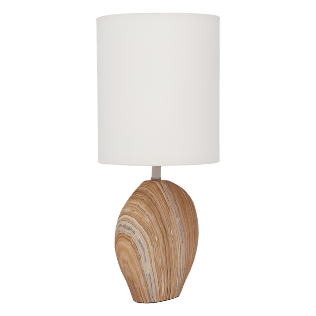 Tafellamp VITA dolomiet met katoenen kap