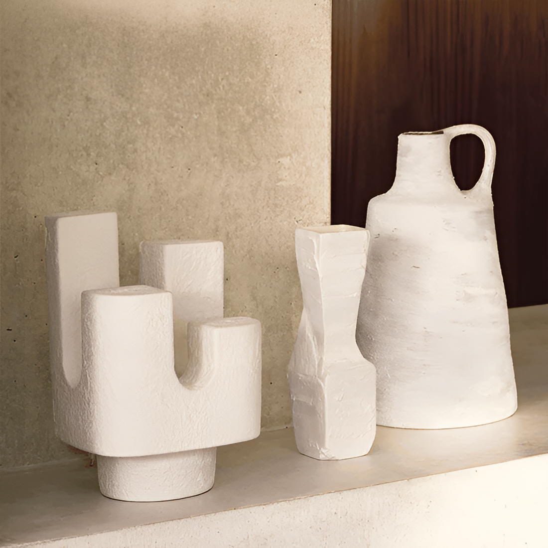 Cuarto table lamp white ceramics