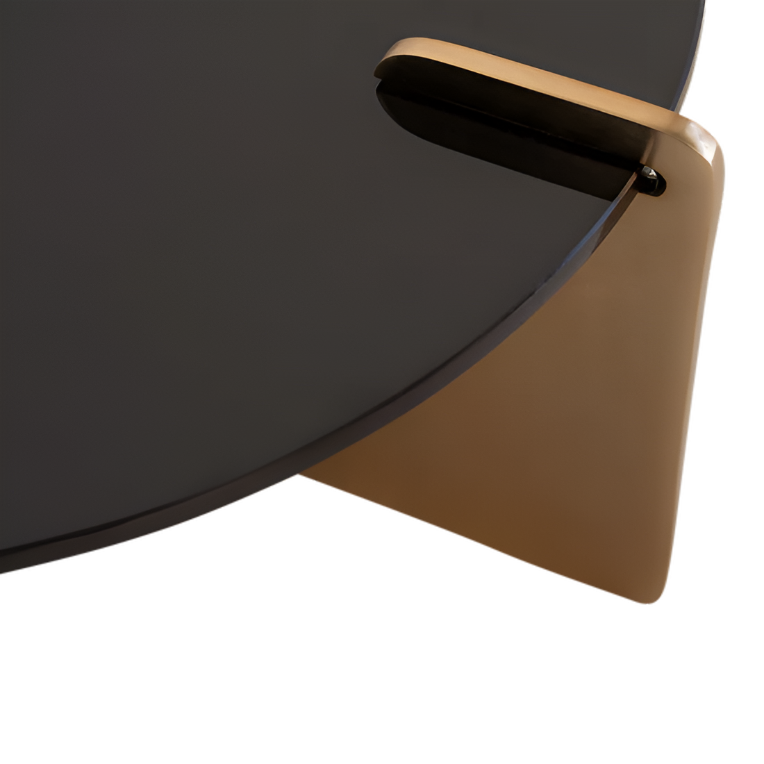 LINN salontafel met glazen blad en metalen basis