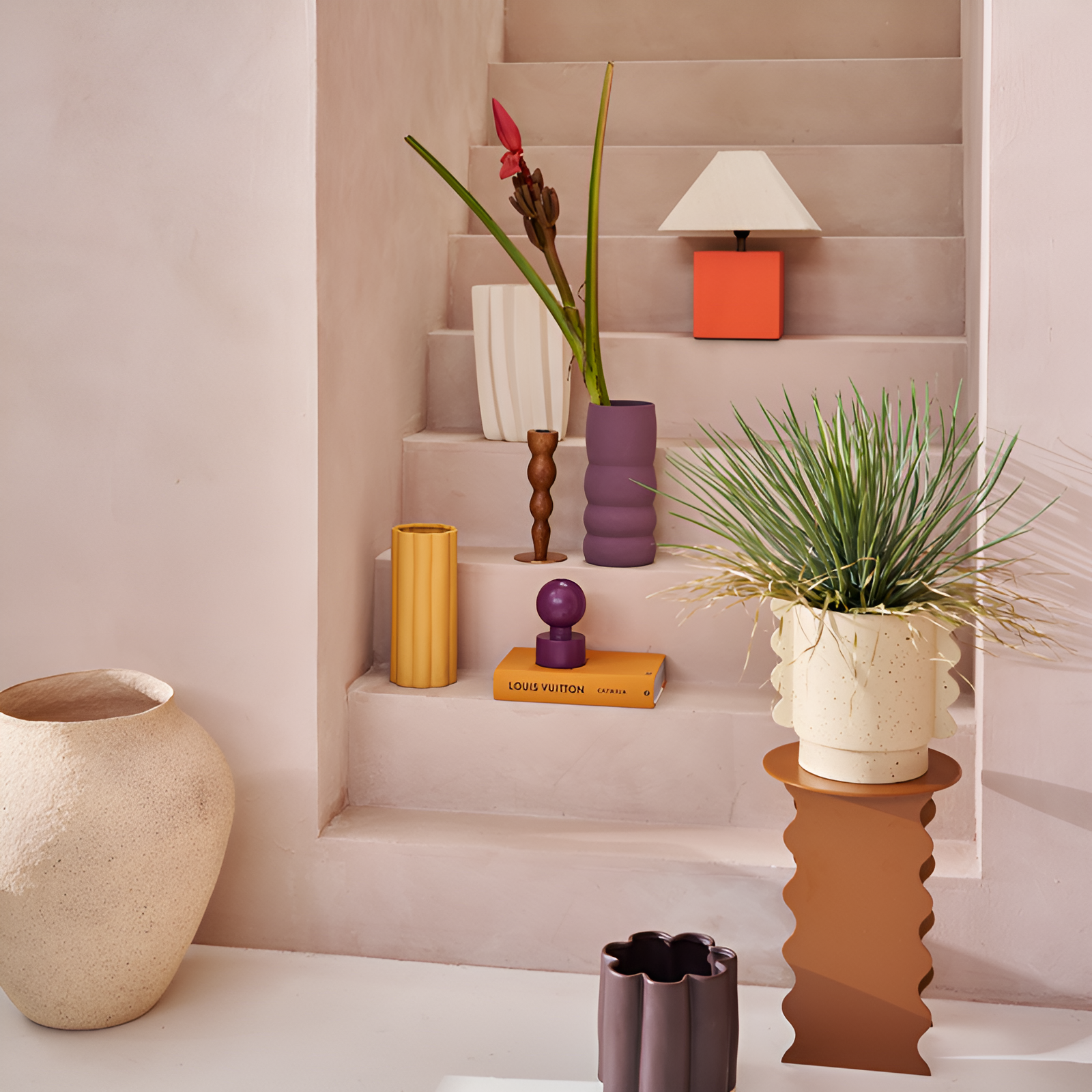 WAVY bruine bijzettafel