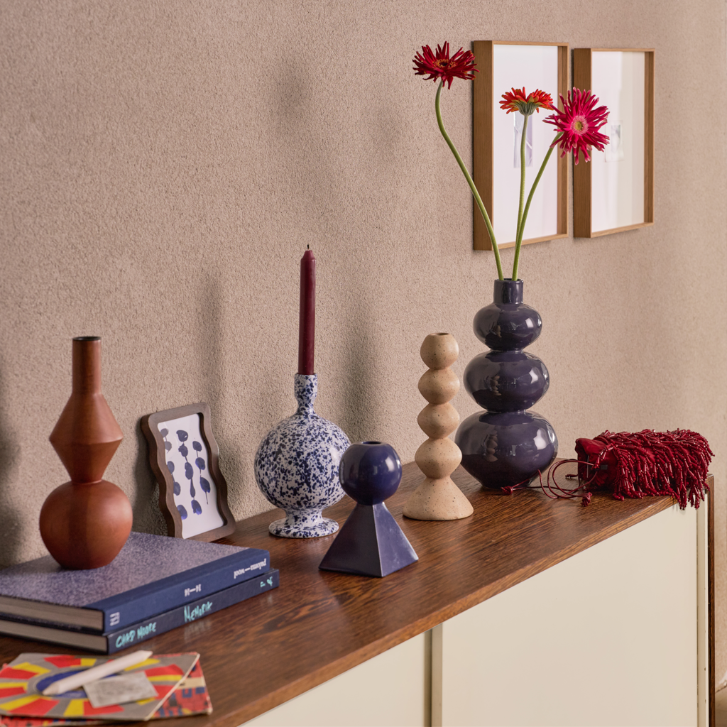 Kaarsenhouder ANNELI beige