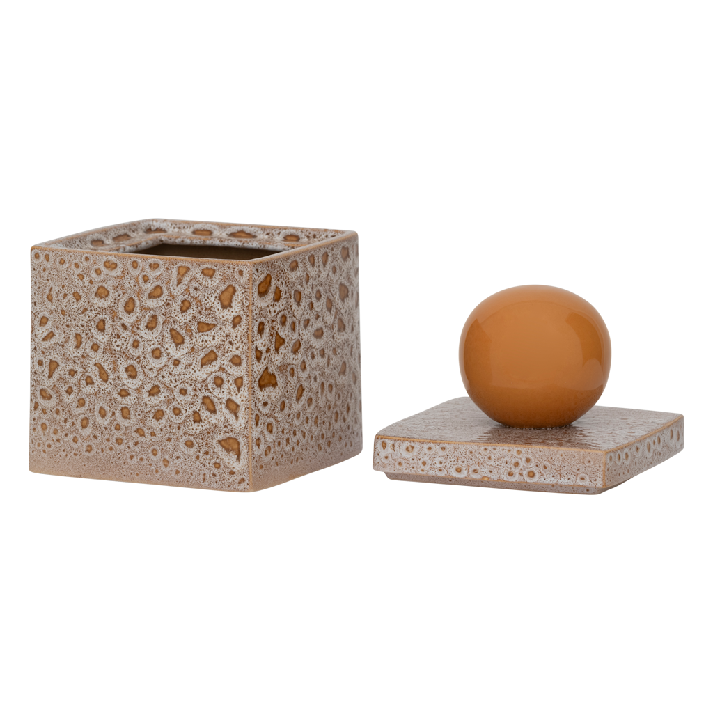 Beige RUNA doos met oranje