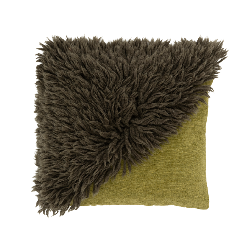 Fur Cushion SIRLE green