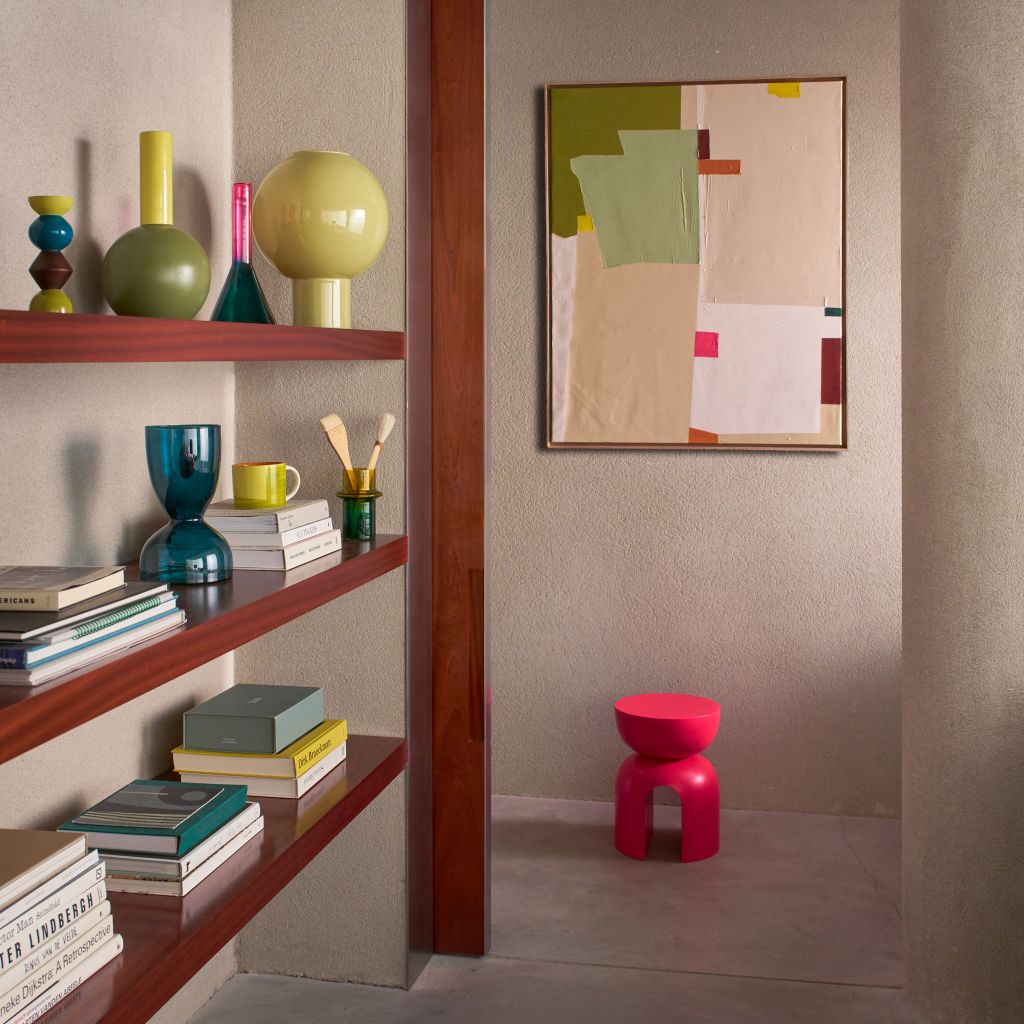 VARIKAS wall decoration beige with green