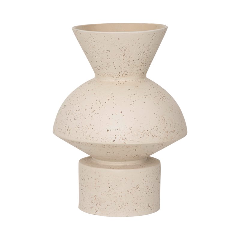 Keramikw vase THABO gebrochenes Weiß
