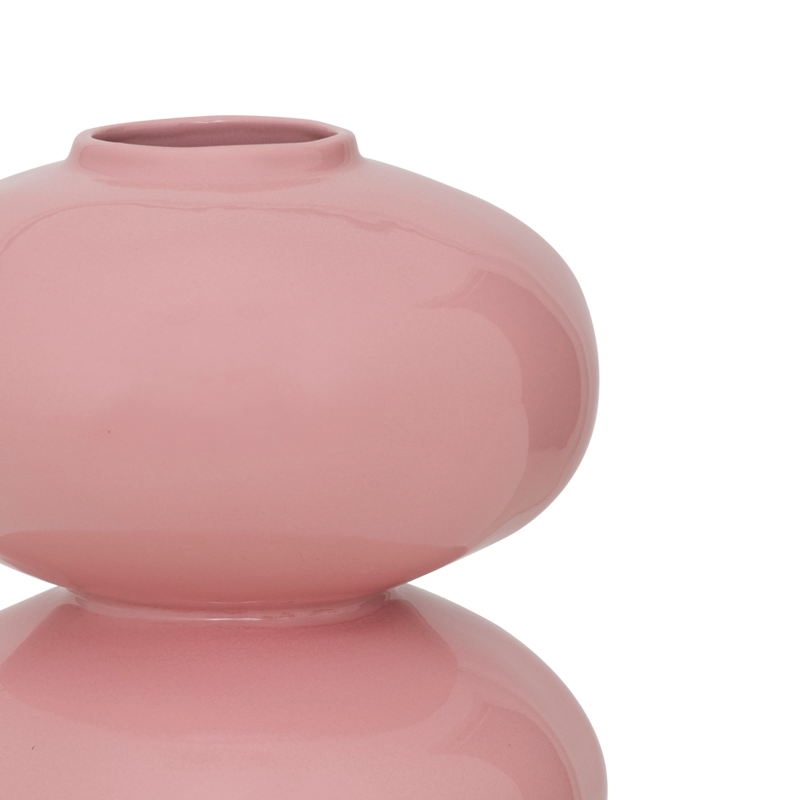Roze keramische vaas BUHLE