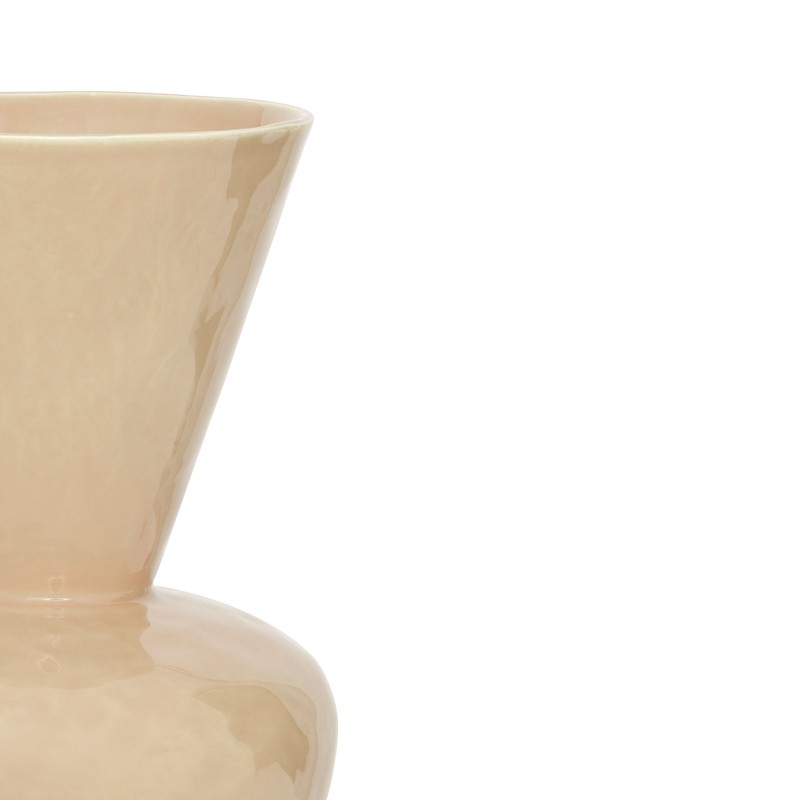 Beige keramische vaas LANGA