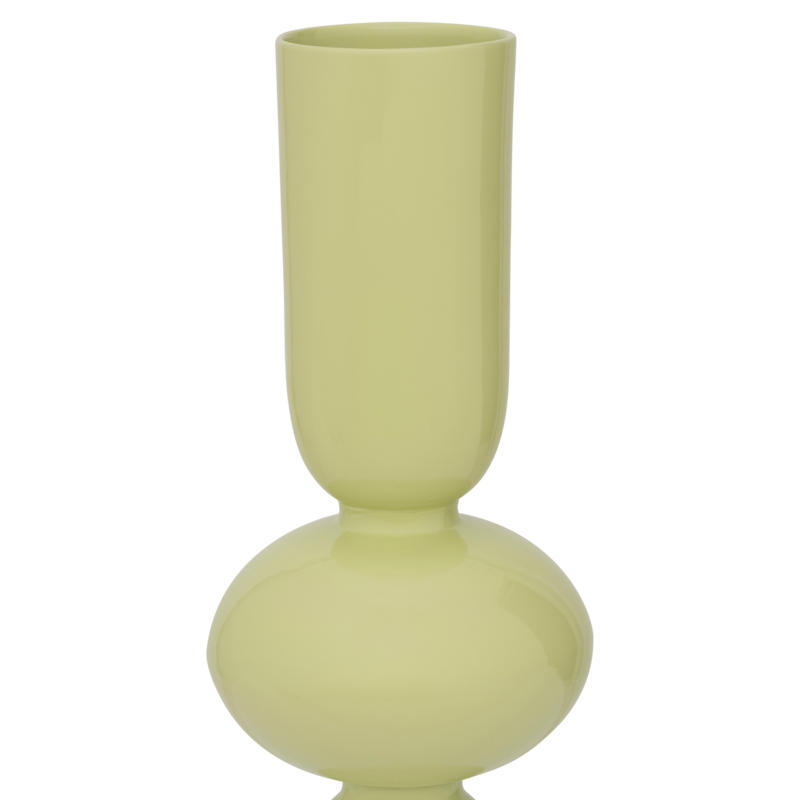 Vase aus Keramik NIKA limettengrün