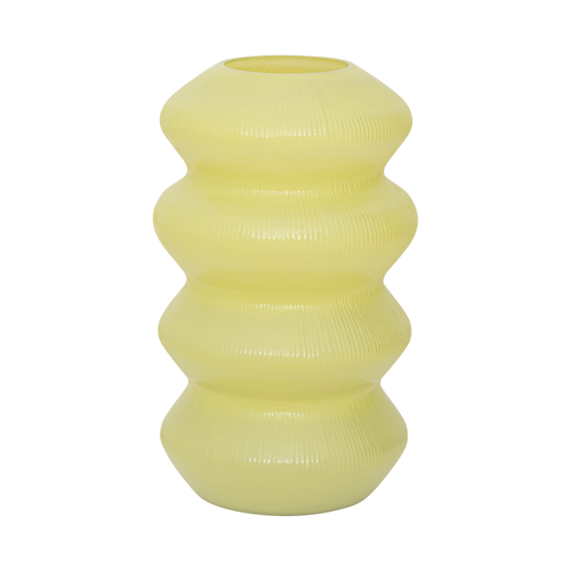 Lime Green LILY Glass Vase
