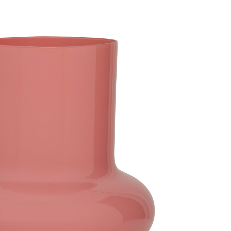 Glazen vaas SIPHO gedempt roze