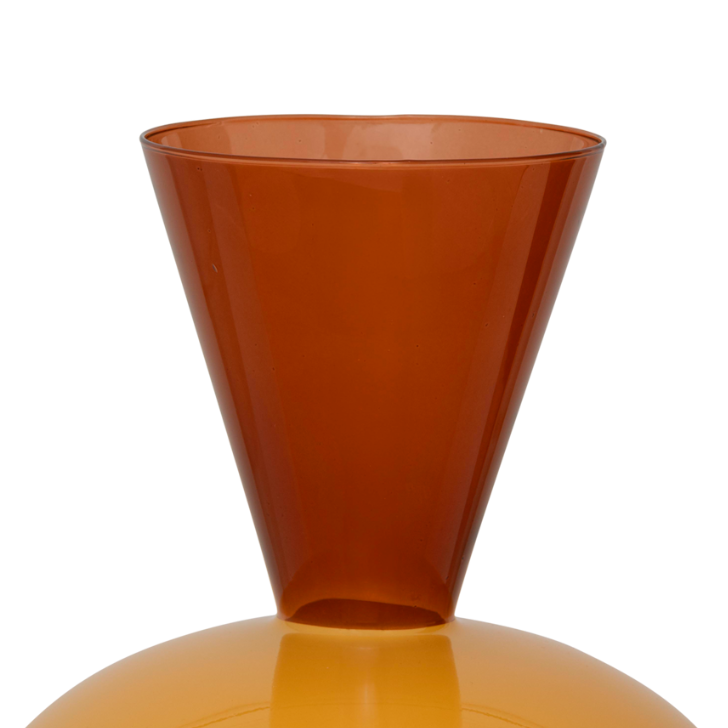 Glazen vaas ZINHLE oranje