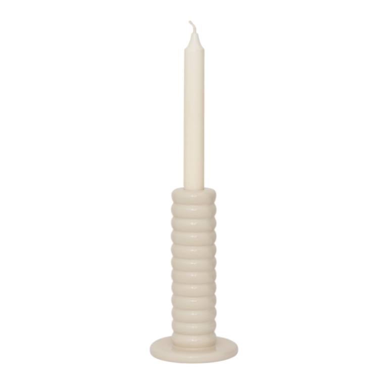TEBONGO Cream Candle Holder