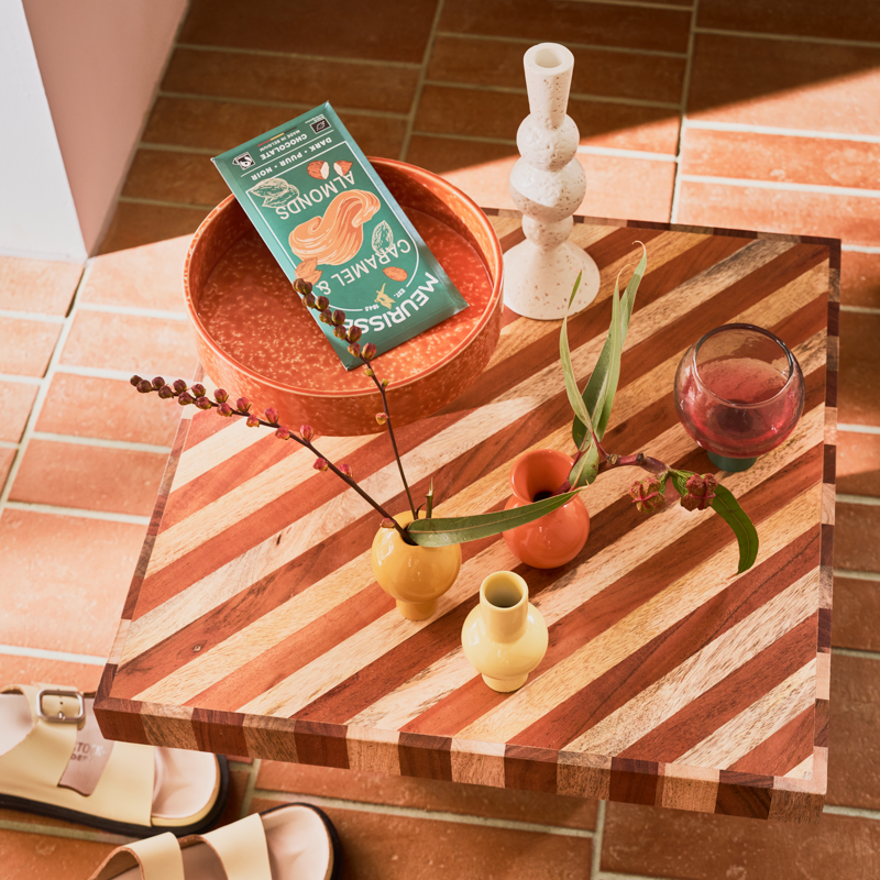 KHANYA Candle Holder Broken White