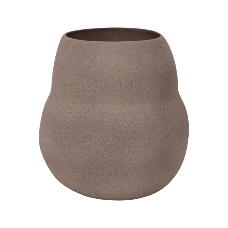 SCOUT Brown Ceramic Planter