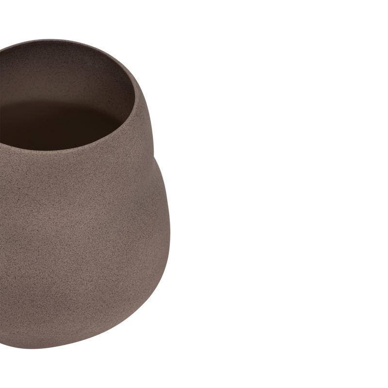 SCOUT Brown Ceramic Planter