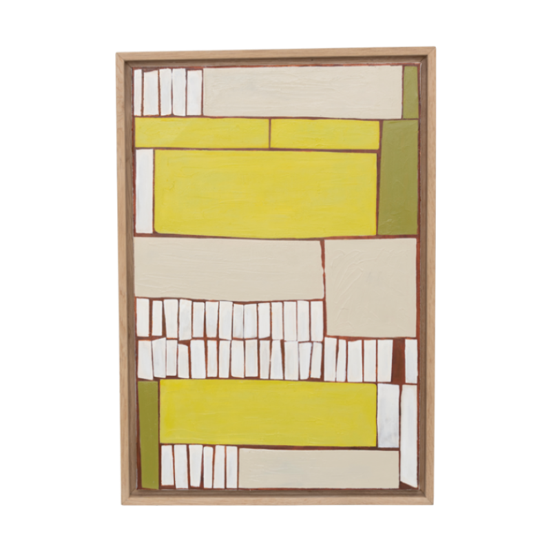 LESEDI Bild grün mit cremefarbenem