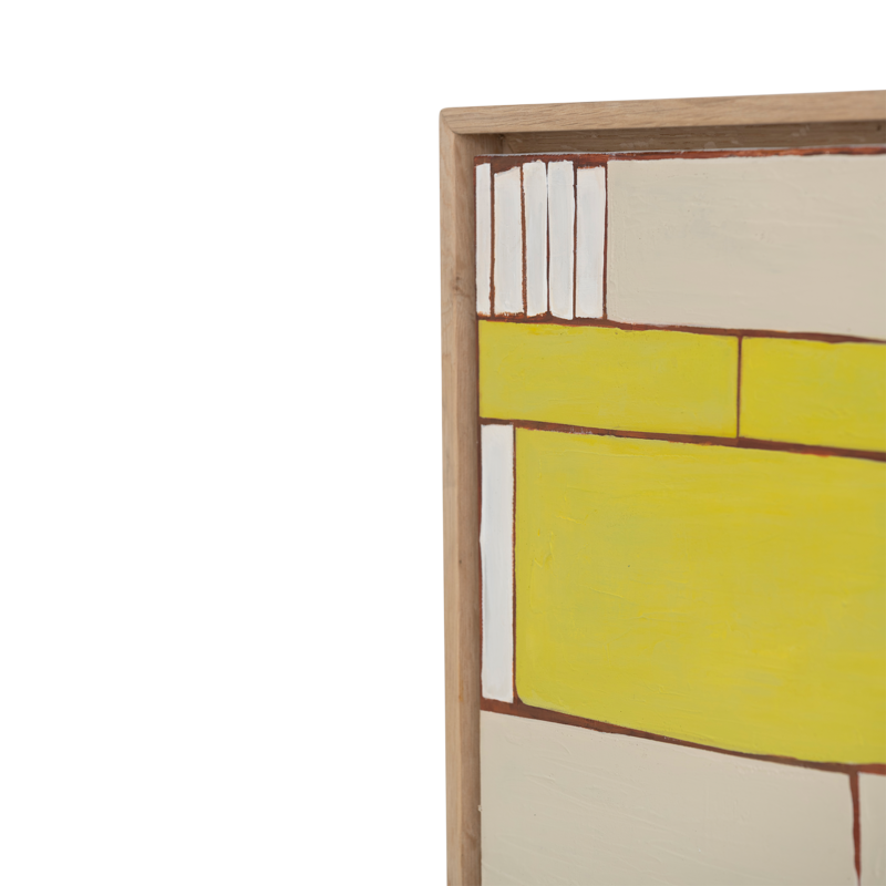 LESEDI Bild grün mit cremefarbenem