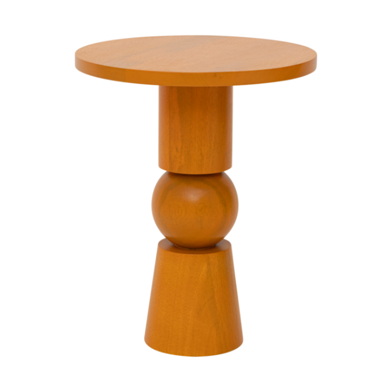 Beistelltisch TEKO orangefarbenes Mangoholz