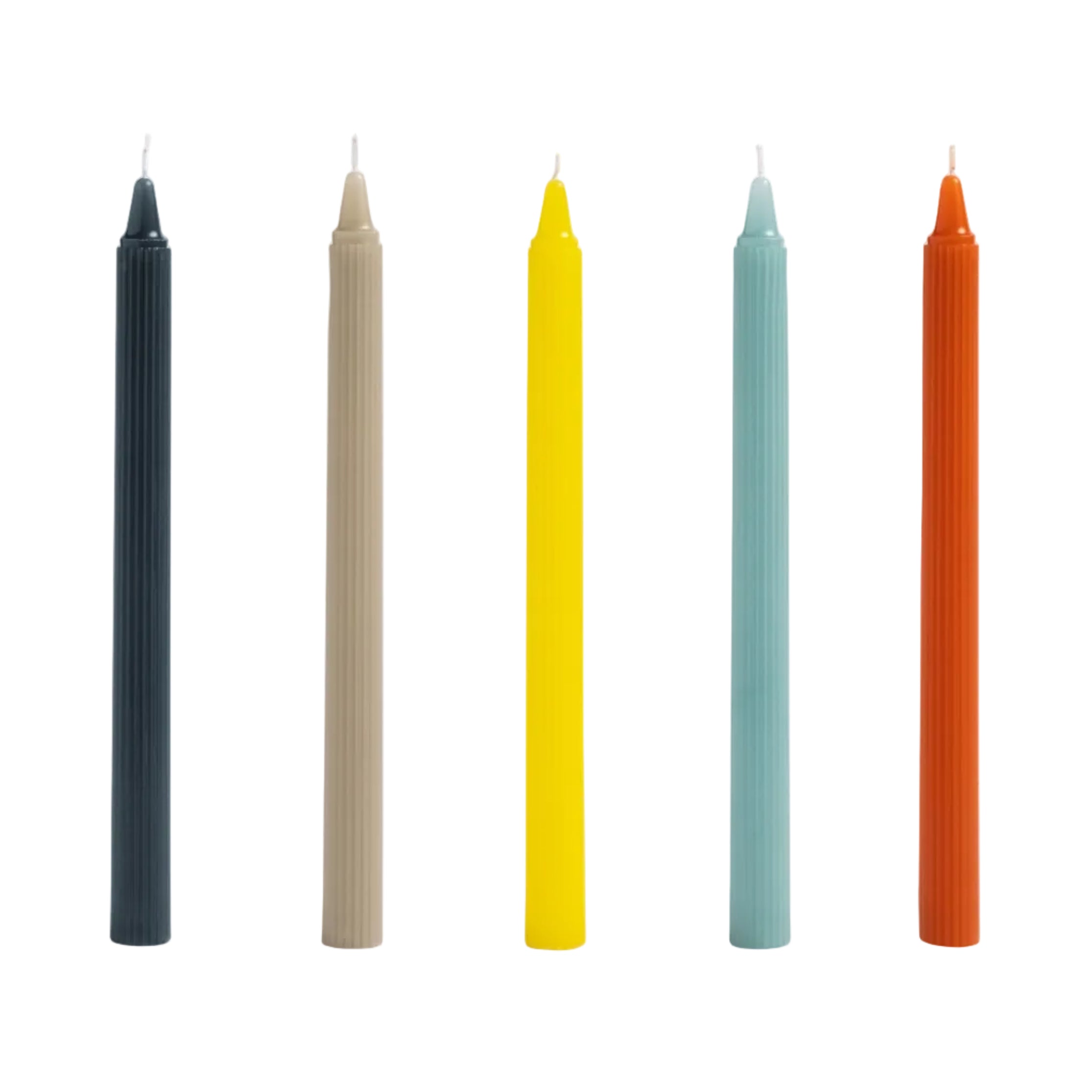 Bunte RIPPLE Kerzen Set