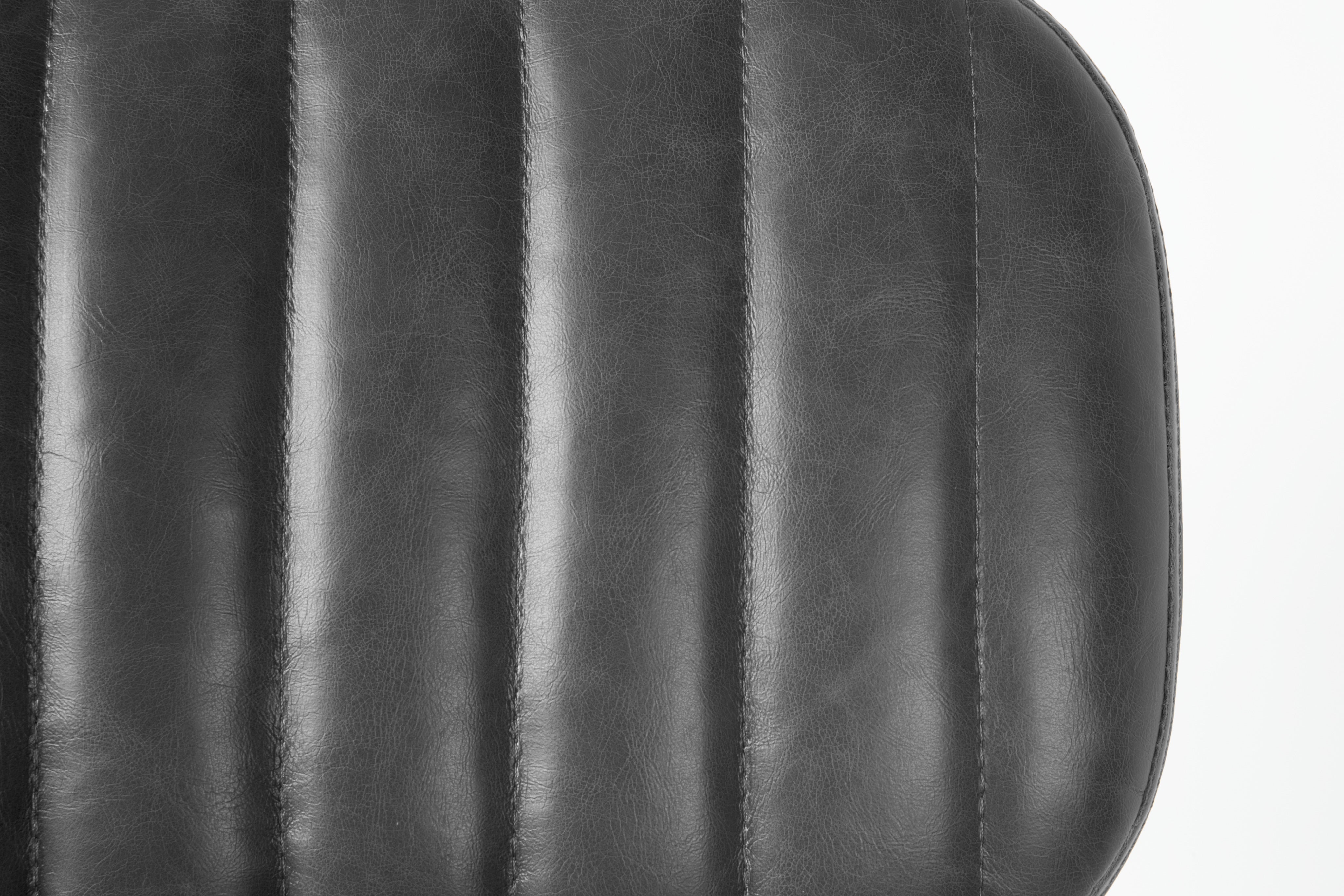 Stoel JAKE zwarte ecologische leer