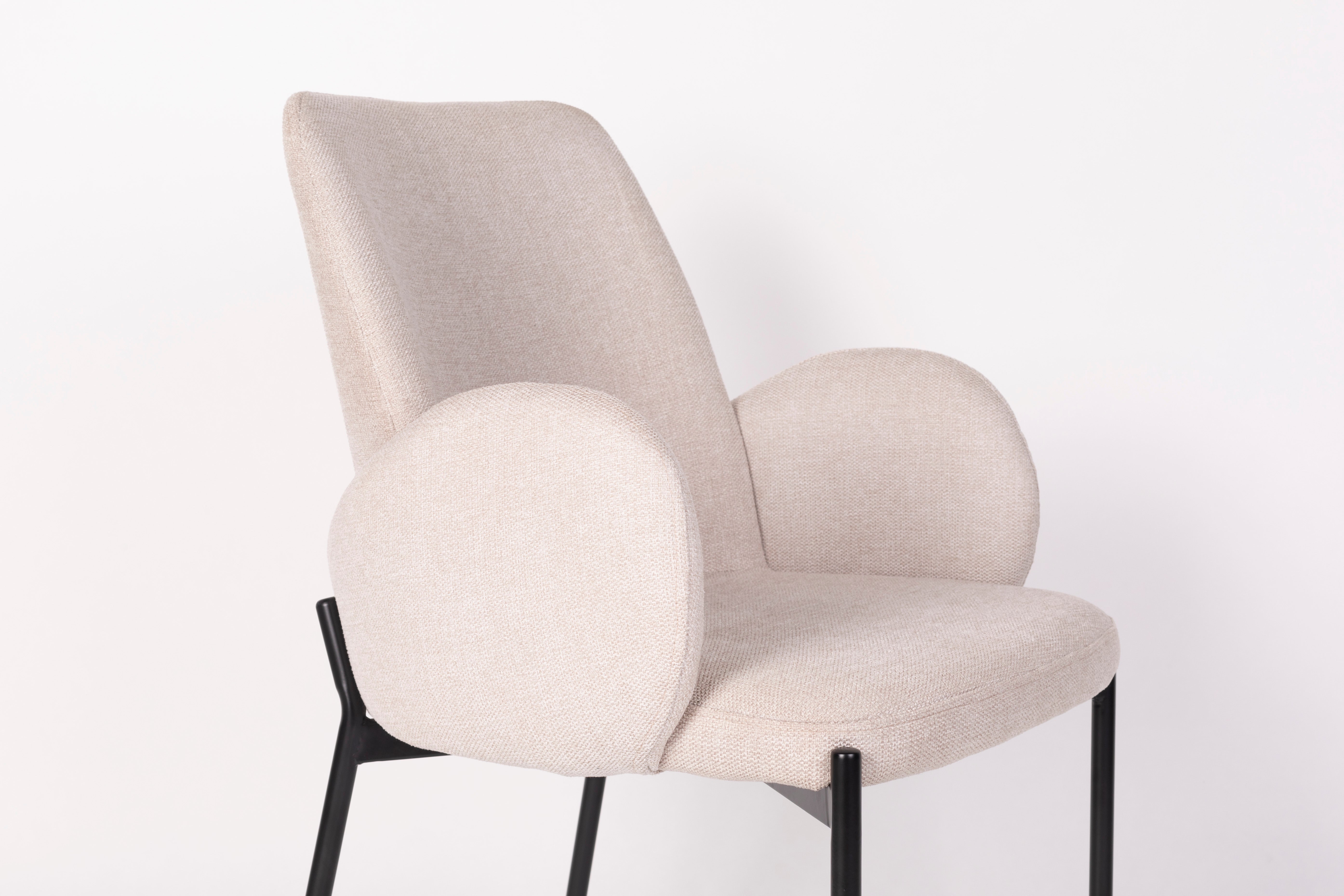 TJARDA crème fauteuil met armleuningen