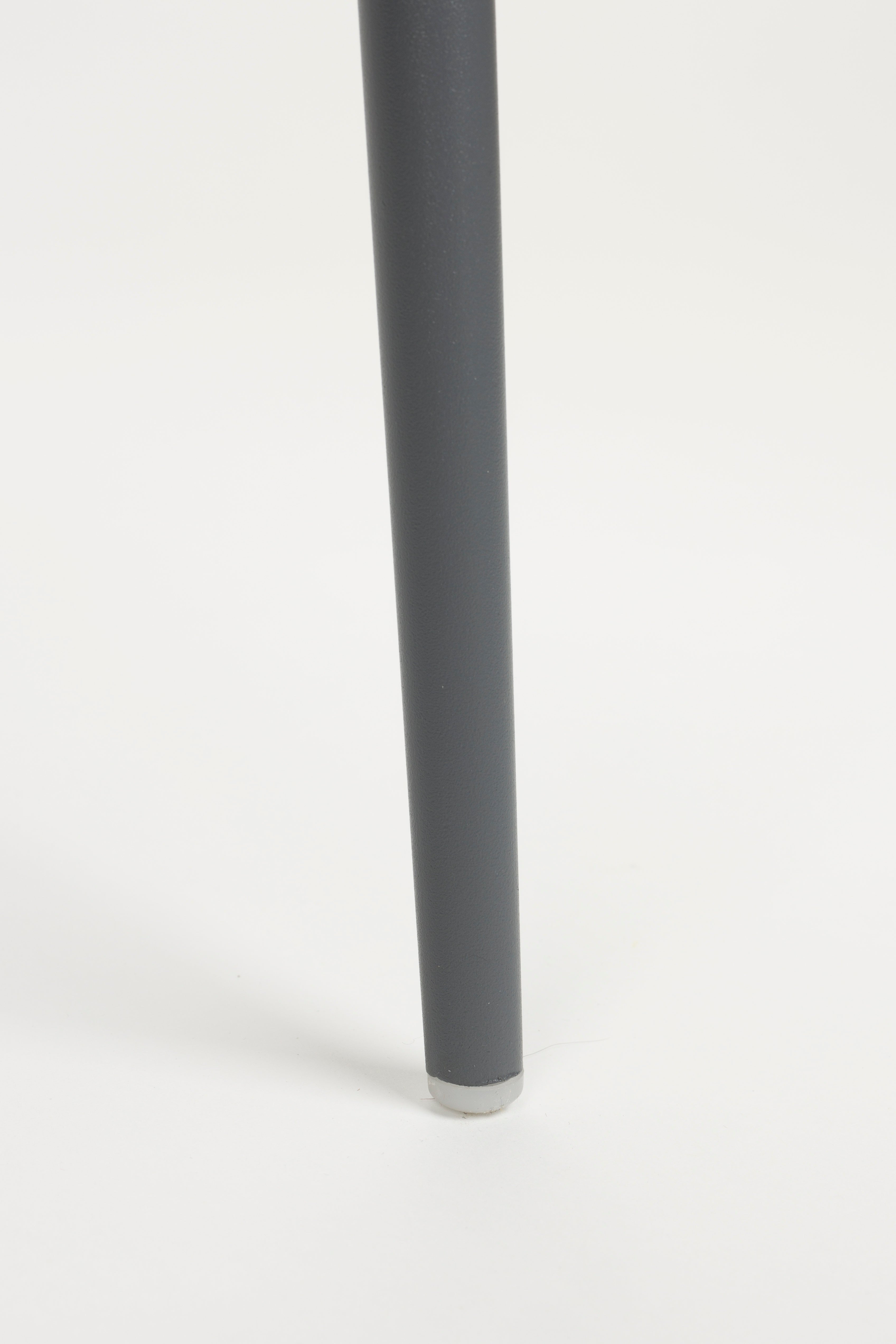 Stoel met gestofferde zitting JEFFREY grijs