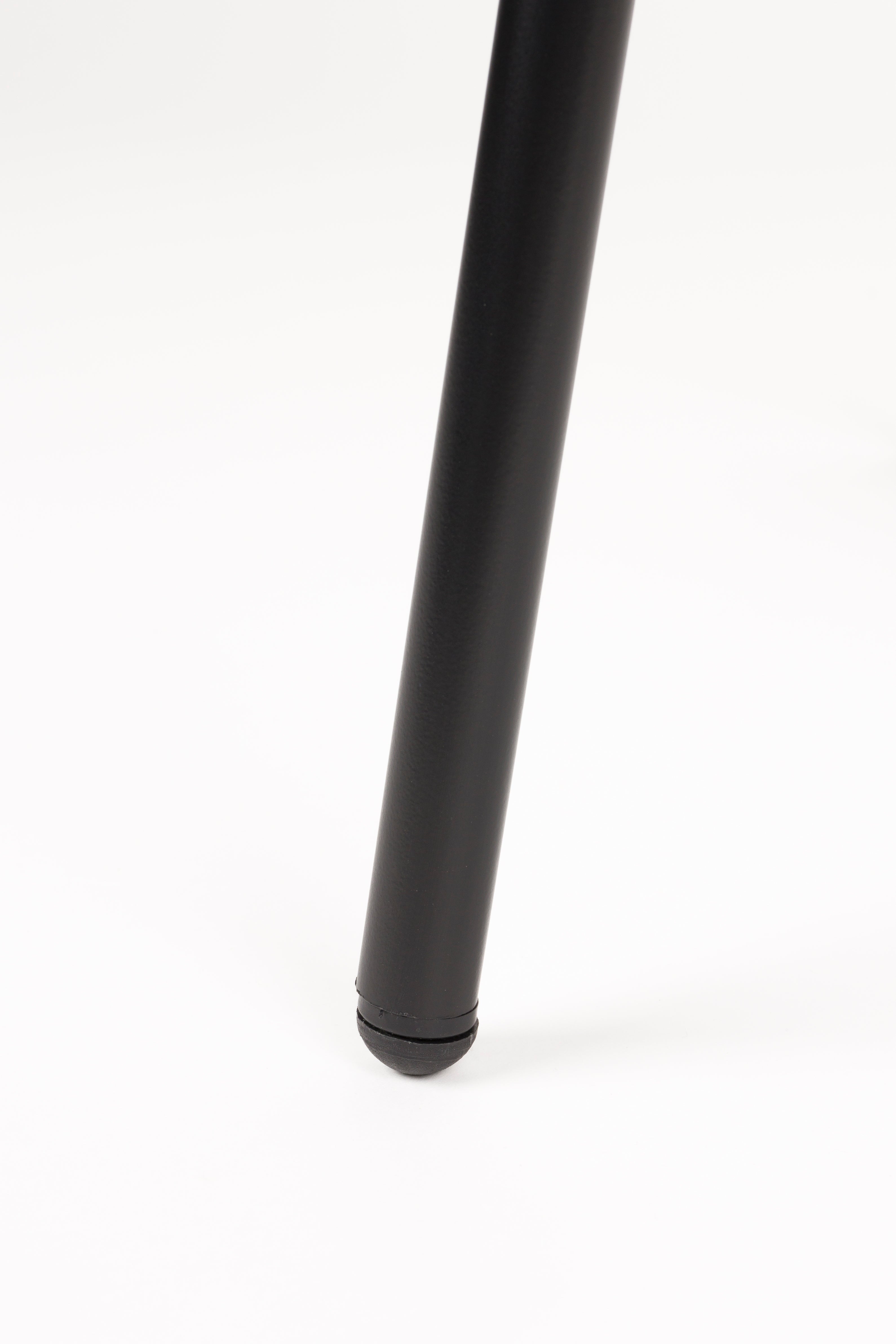 Stuhl JOA weiß mit schwarzem Gestell